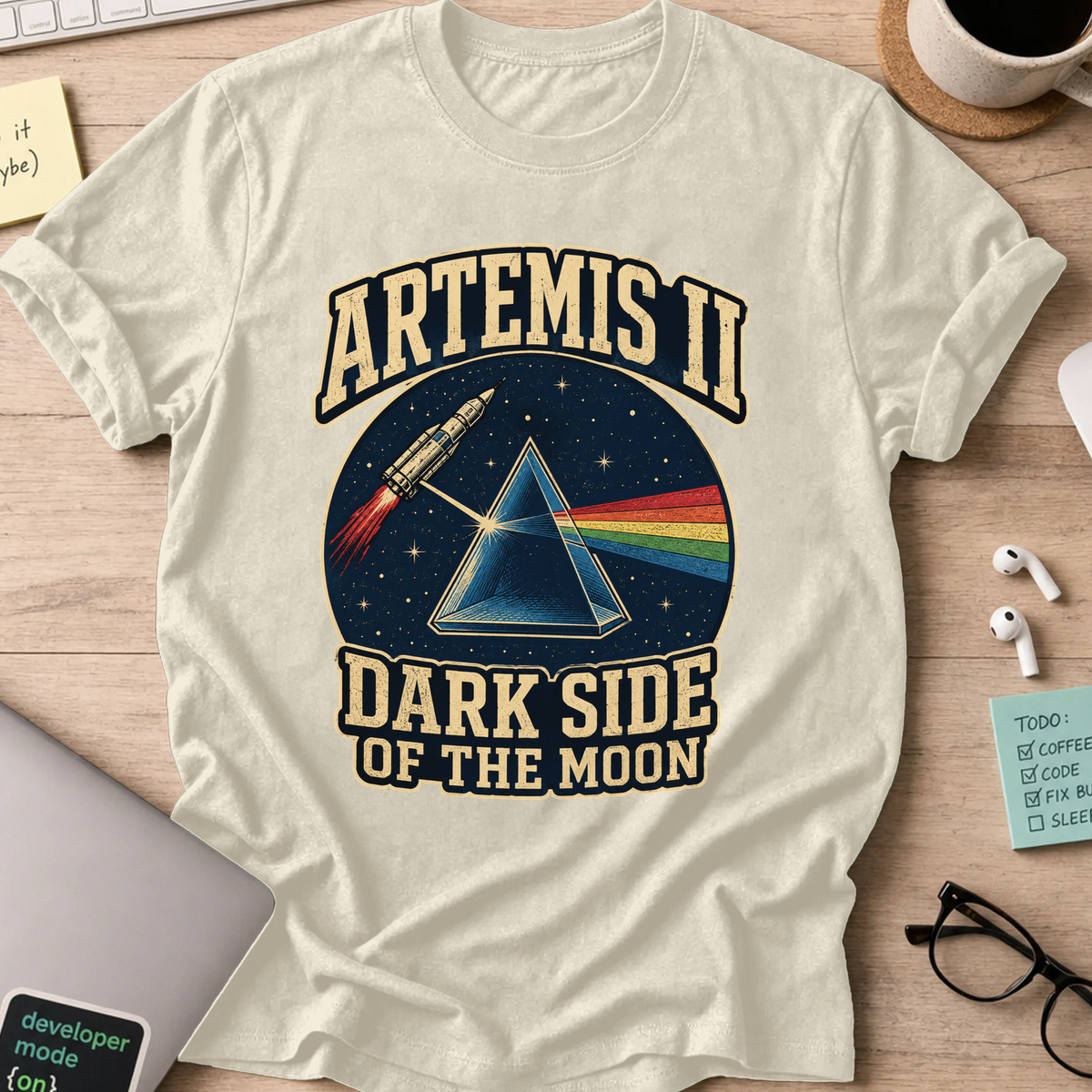 Nerd Collection Artwork T059 Shirt - Natural mockup