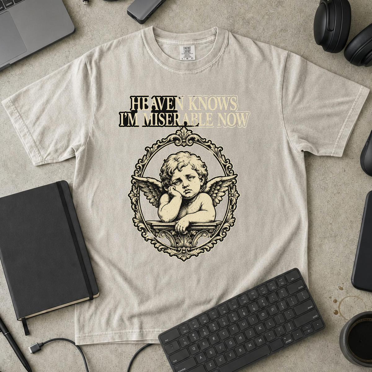 Nerd Collection Artwork T060 Premium Shirt - Ivory mockup