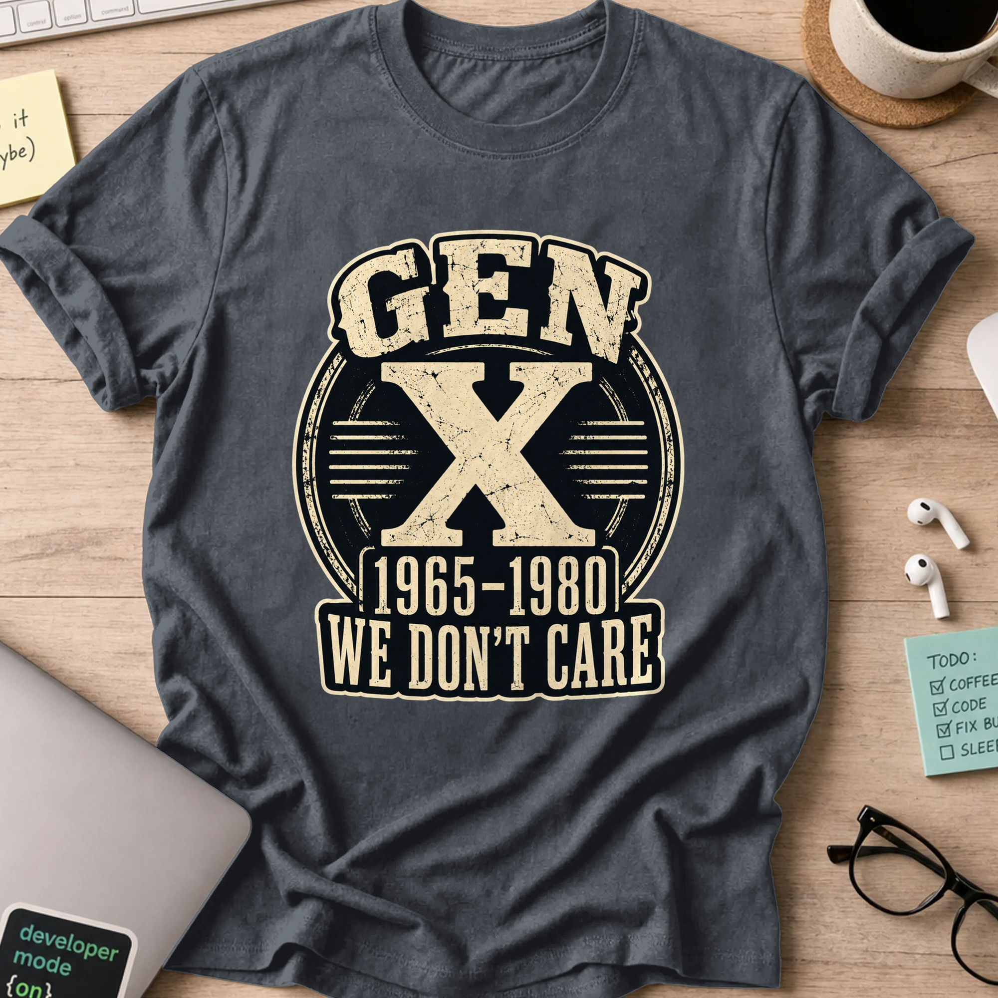 Nerd Collection Artwork T061 Shirt - Dark Heather mockup