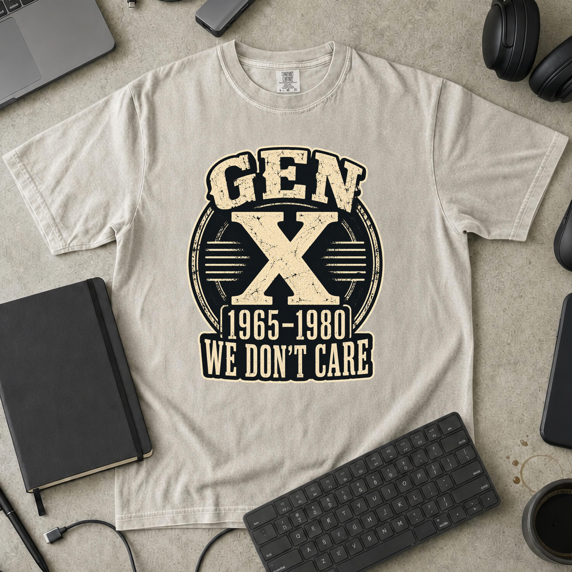 Nerd Collection Artwork T061 Premium Shirt - Ivory mockup