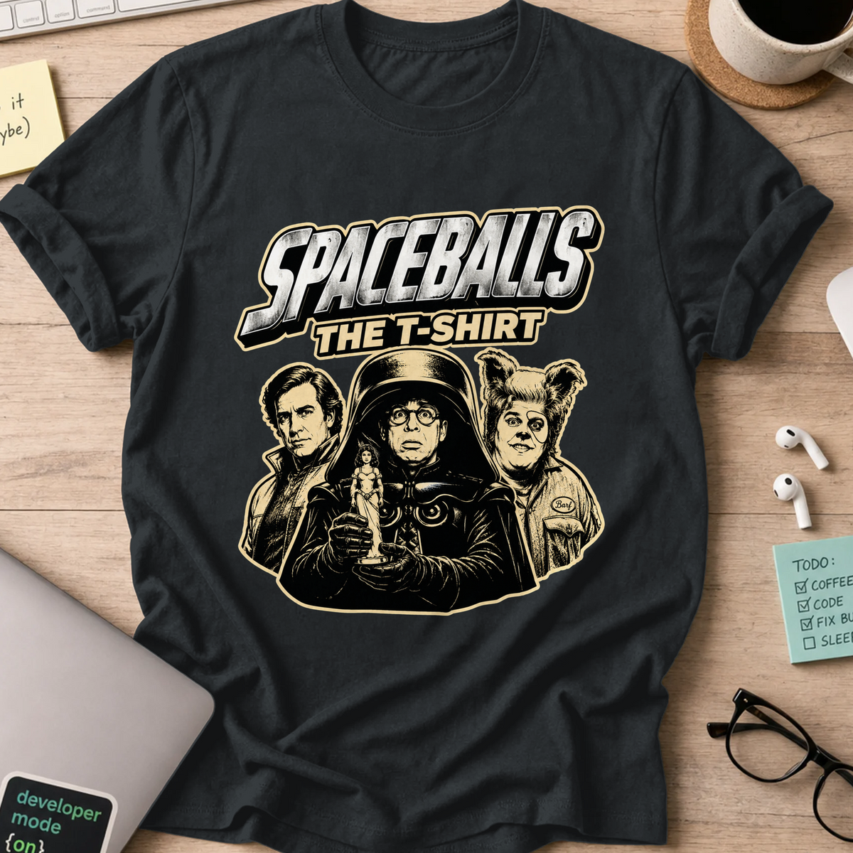 Nerd Collection Artwork T062 Shirt - Black mockup