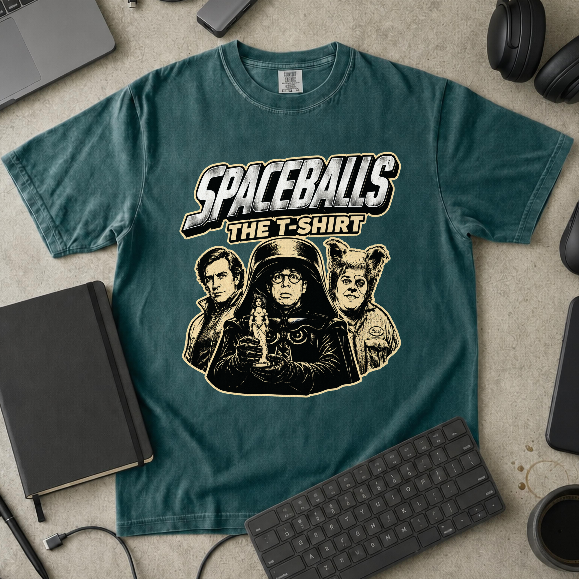 Nerd Collection Artwork T062 Premium Shirt - Blue Spruce mockup