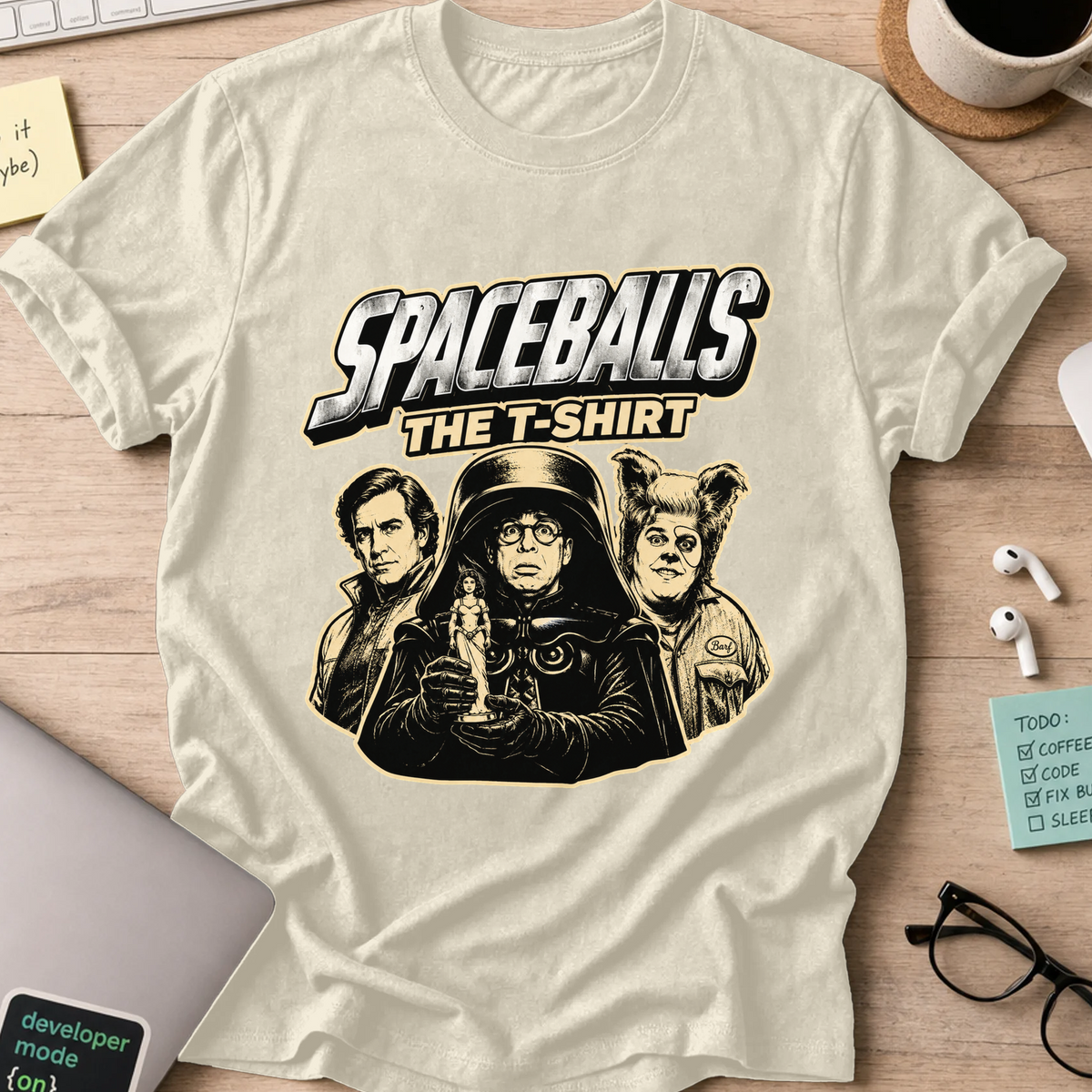 Nerd Collection Artwork T062 Shirt - Natural mockup