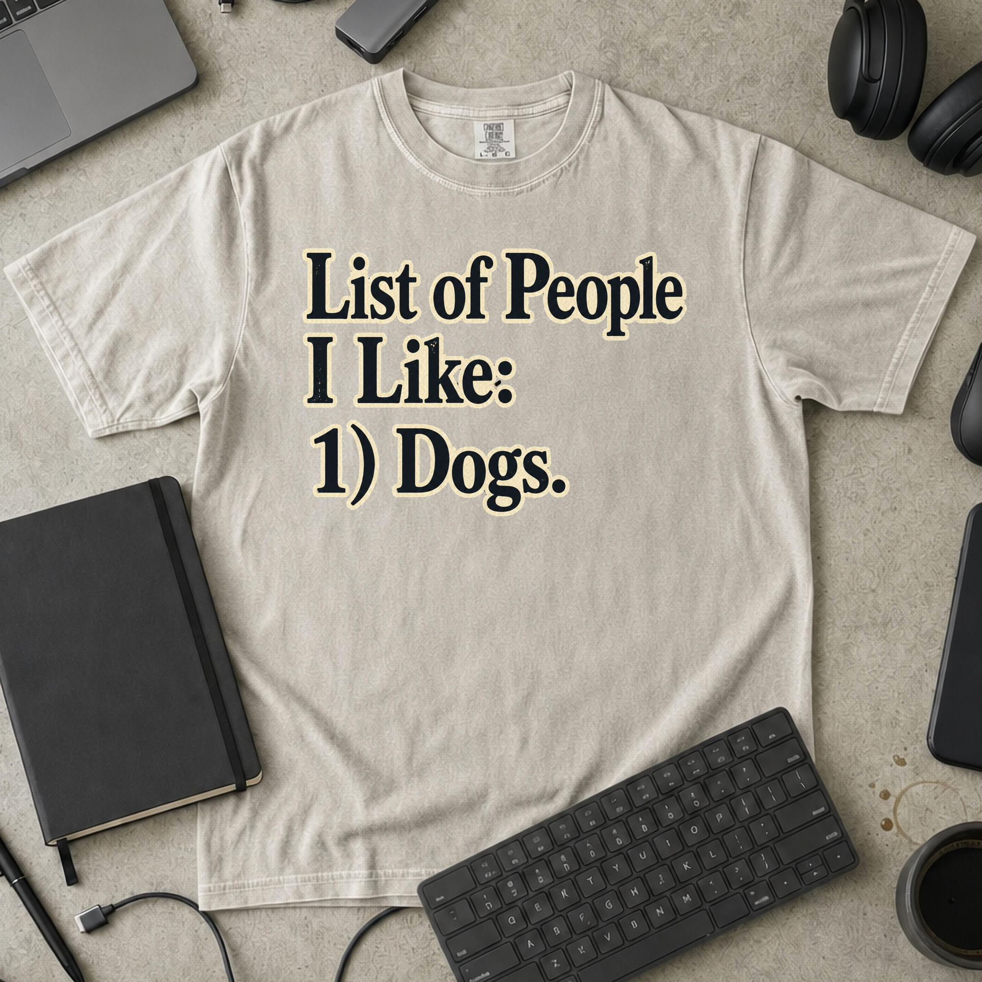 Nerd Collection Artwork T063 Premium Shirt - Ivory mockup