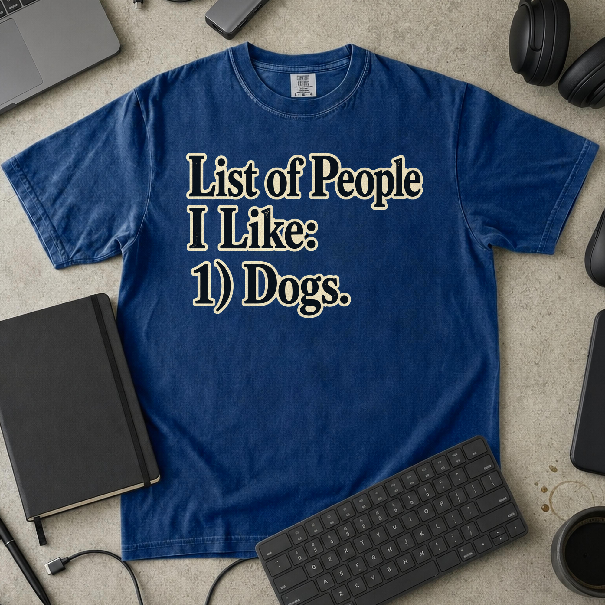 Nerd Collection Artwork T063 Premium Shirt - True Navy mockup