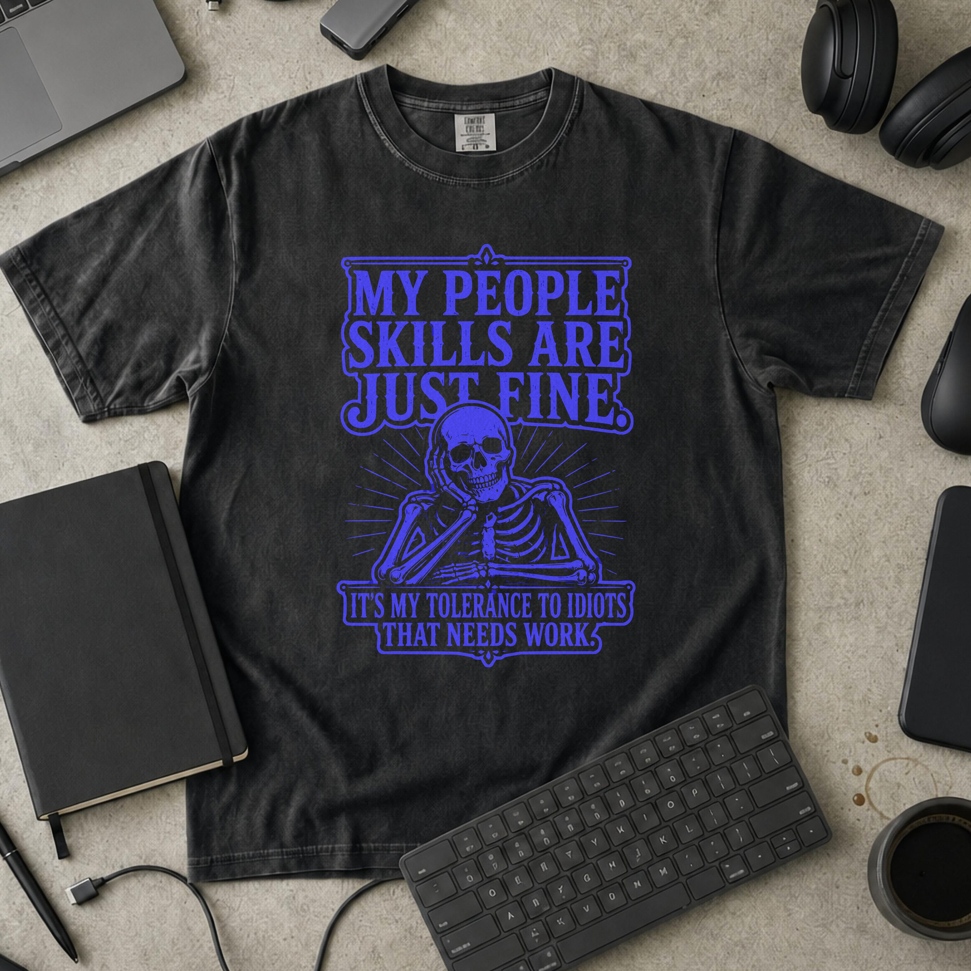 Nerd Collection Artwork T066 Premium Shirt - Black mockup