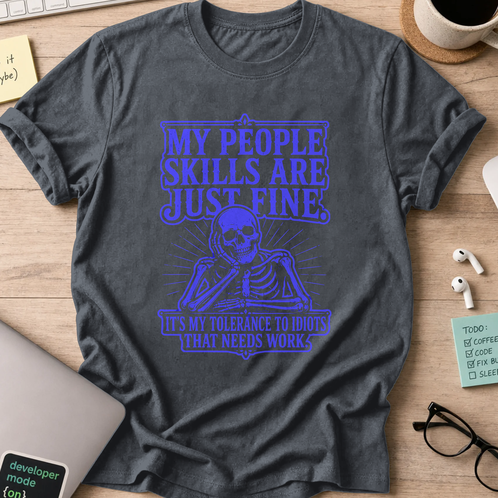 Nerd Collection Artwork T066 Shirt - Dark Heather mockup