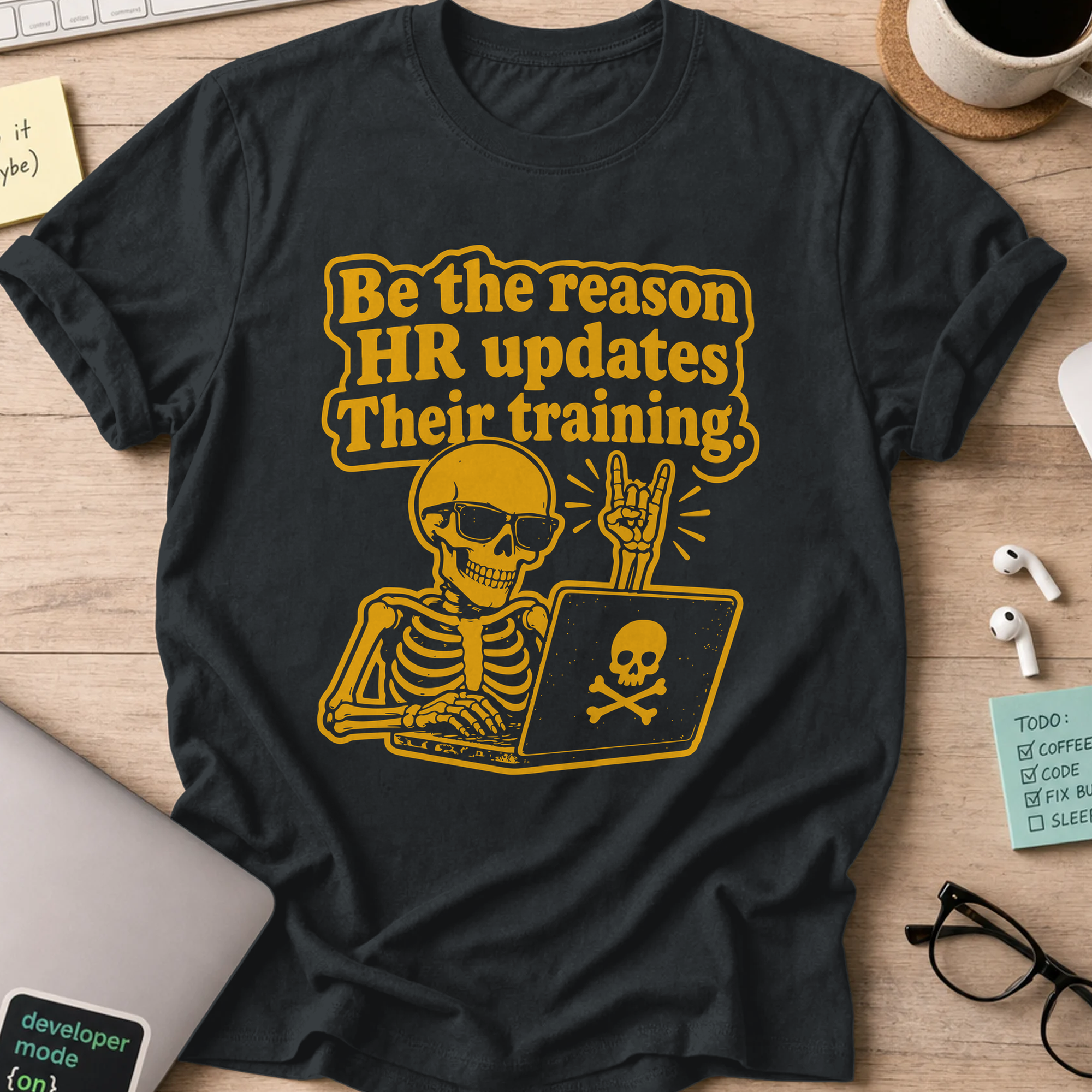 Nerd Collection Artwork T067 Shirt - Black mockup