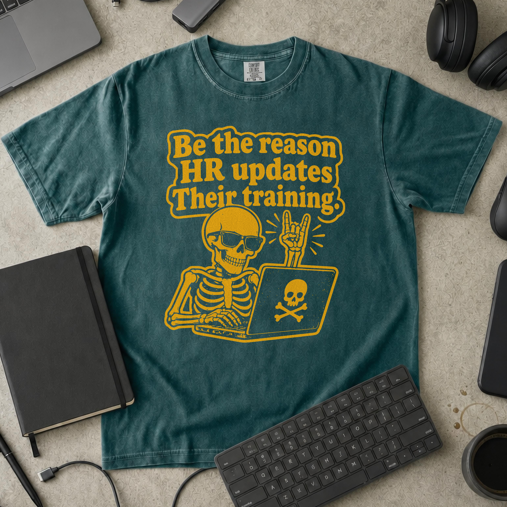 Nerd Collection Artwork T067 Premium Shirt - Blue Spruce mockup