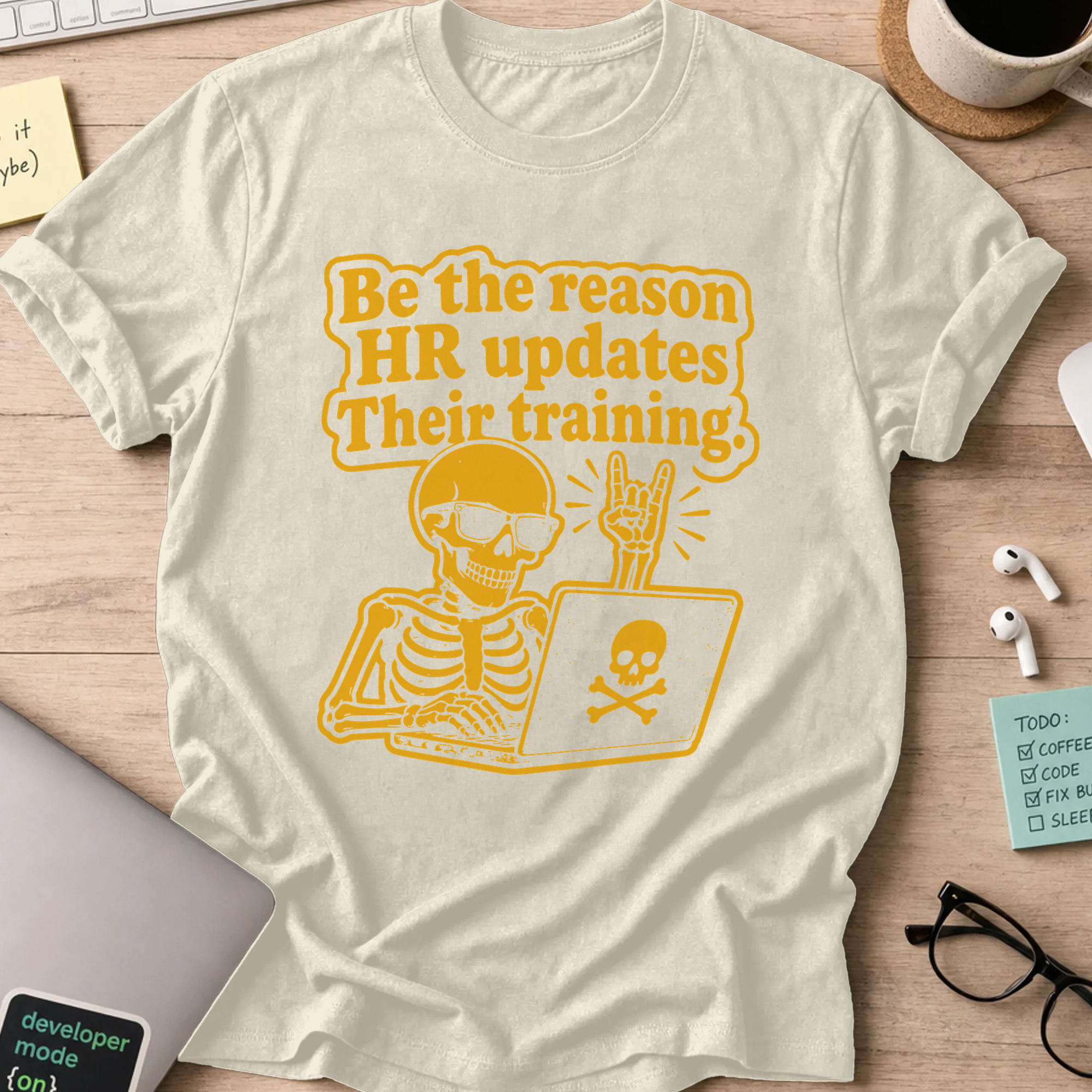 Nerd Collection Artwork T067 Shirt - Natural mockup