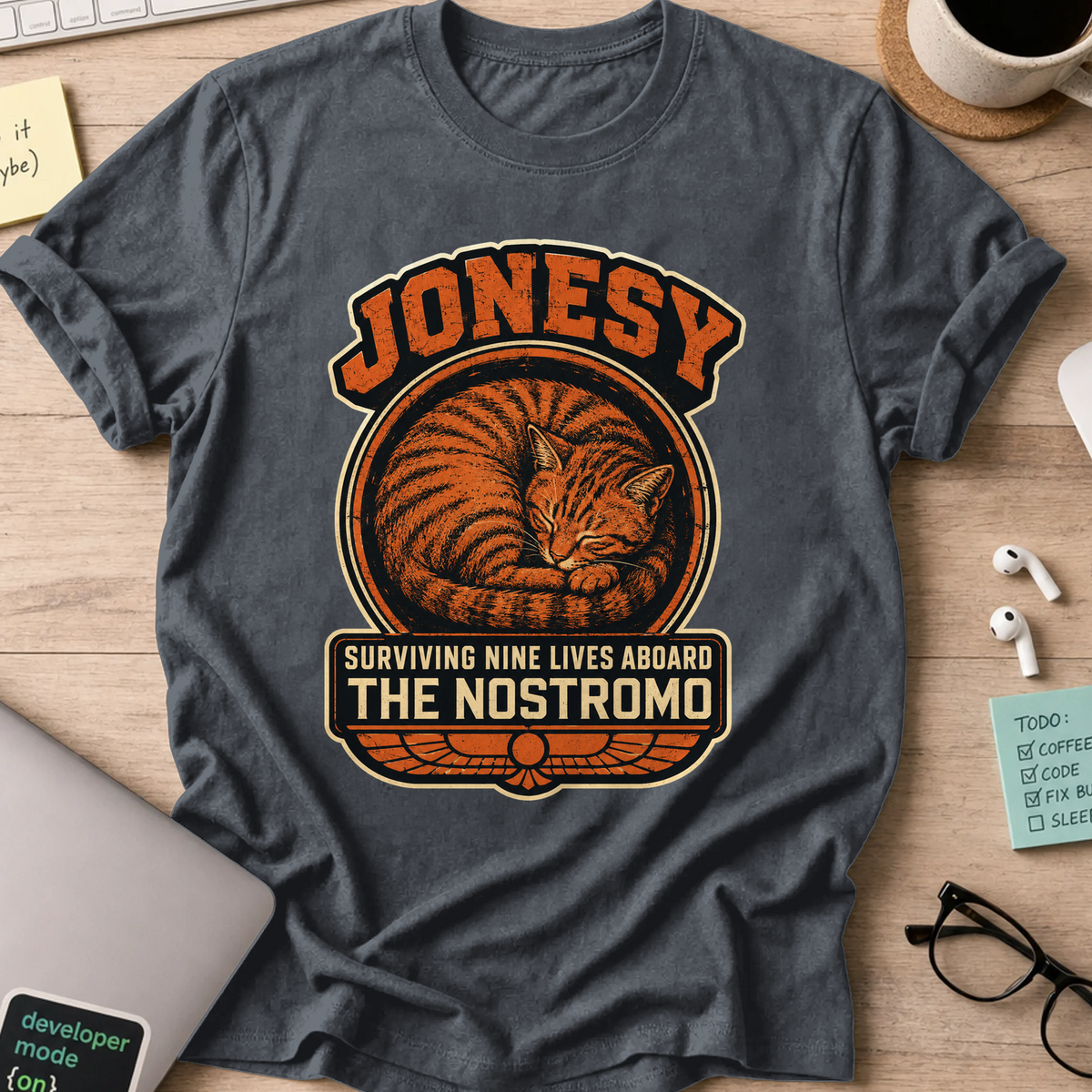 Nerd Collection Artwork T068 Shirt - Dark Heather mockup