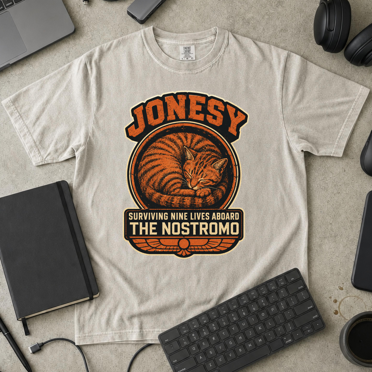 Nerd Collection Artwork T068 Premium Shirt - Ivory mockup