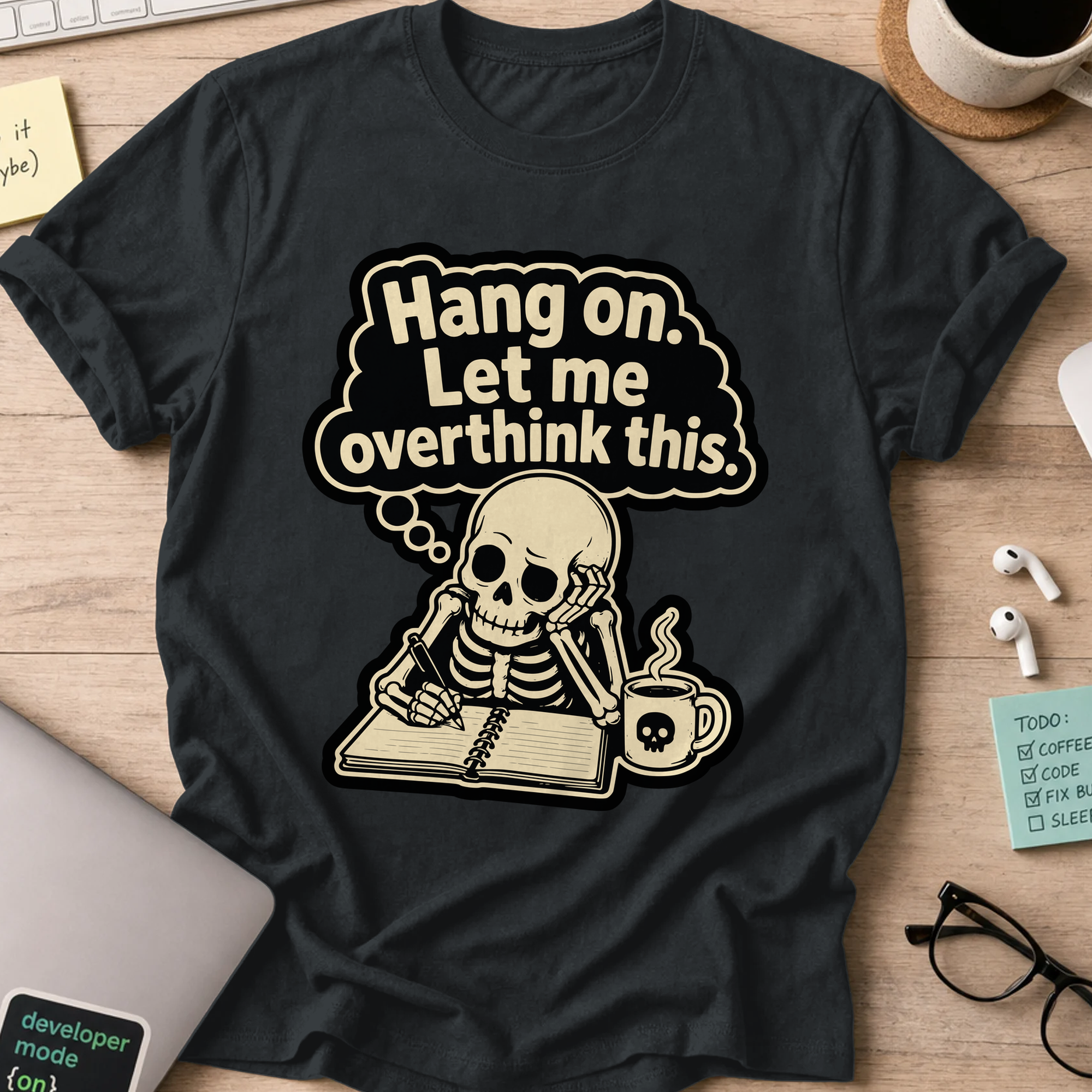 Nerd Collection Artwork T069 Shirt - Black mockup
