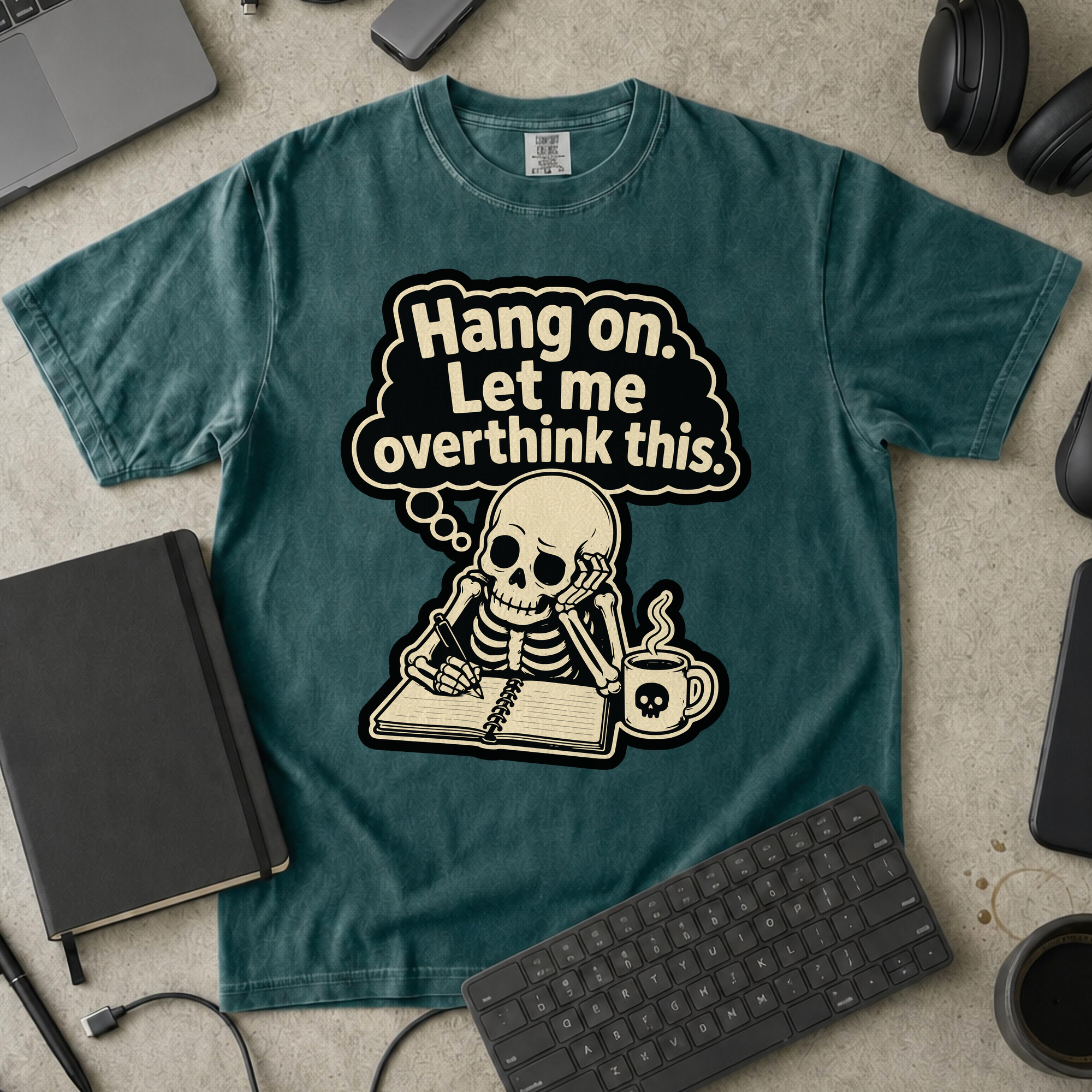 Nerd Collection Artwork T069 Premium Shirt - Blue Spruce mockup