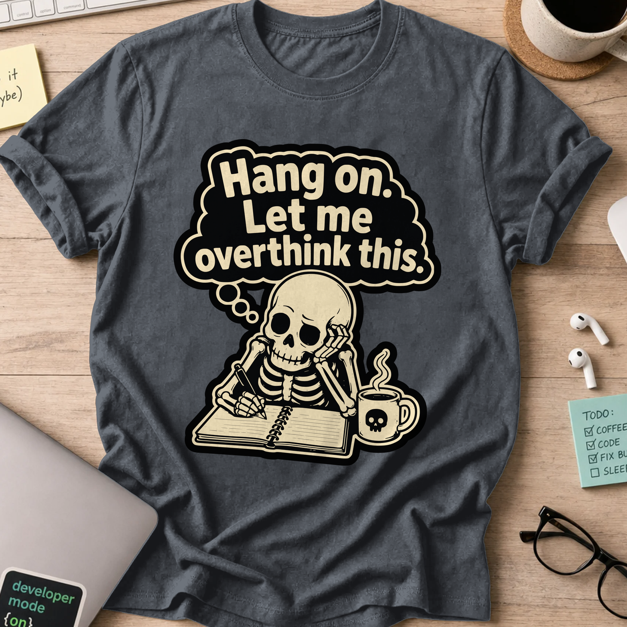 Nerd Collection Artwork T069 Shirt - Dark Heather mockup