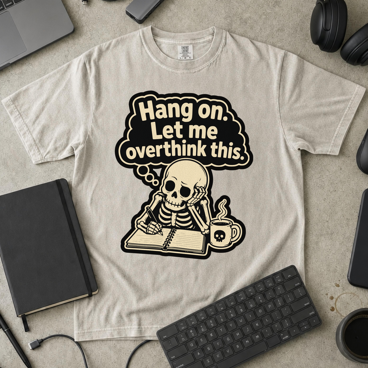 Nerd Collection Artwork T069 Premium Shirt - Ivory mockup