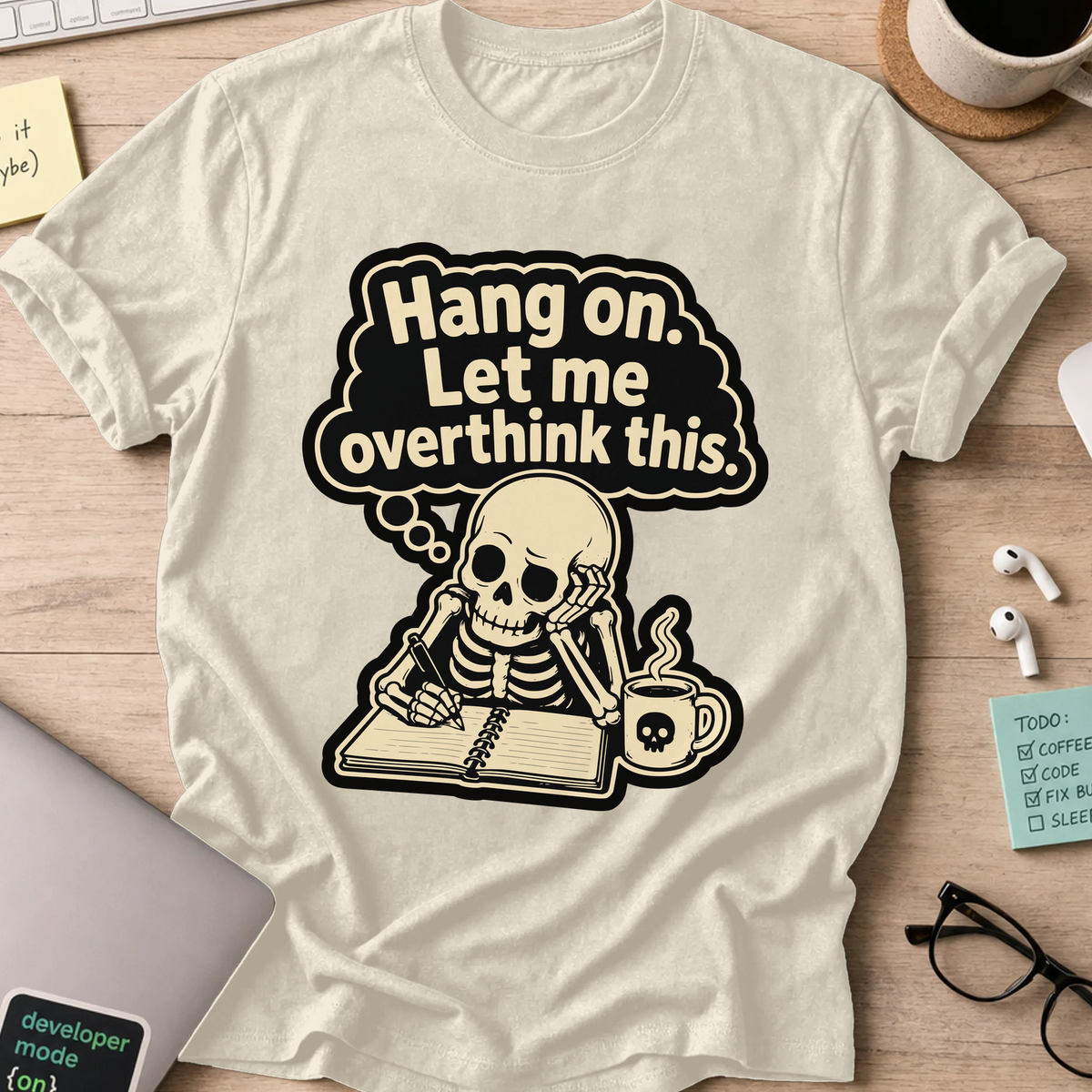 Nerd Collection Artwork T069 Shirt - Natural mockup