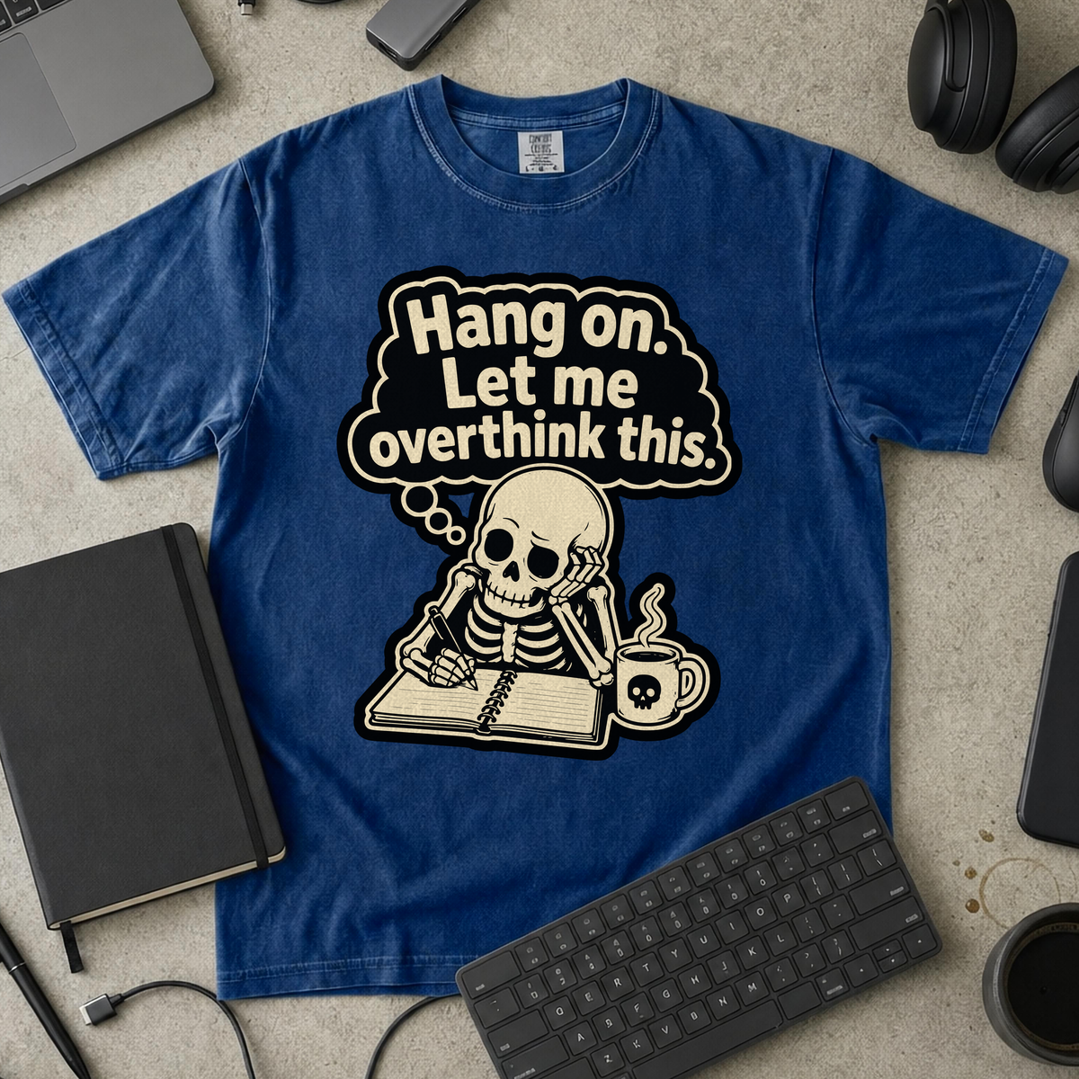 Nerd Collection Artwork T069 Premium Shirt - True Navy mockup