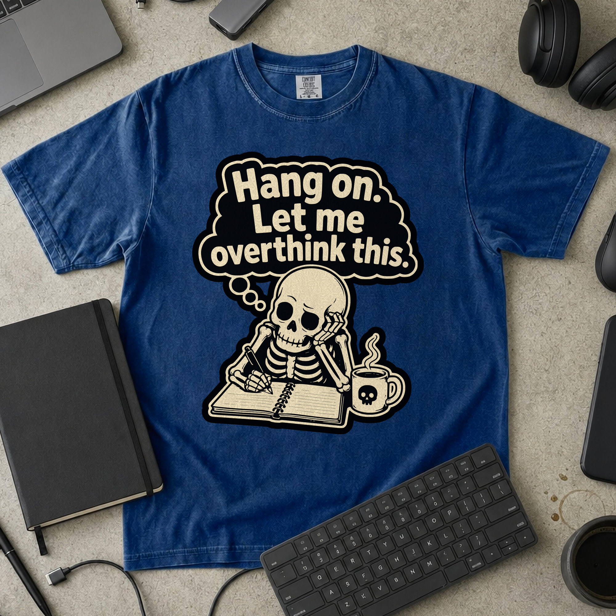 Nerd Collection Artwork T069 Premium Shirt - True Navy mockup