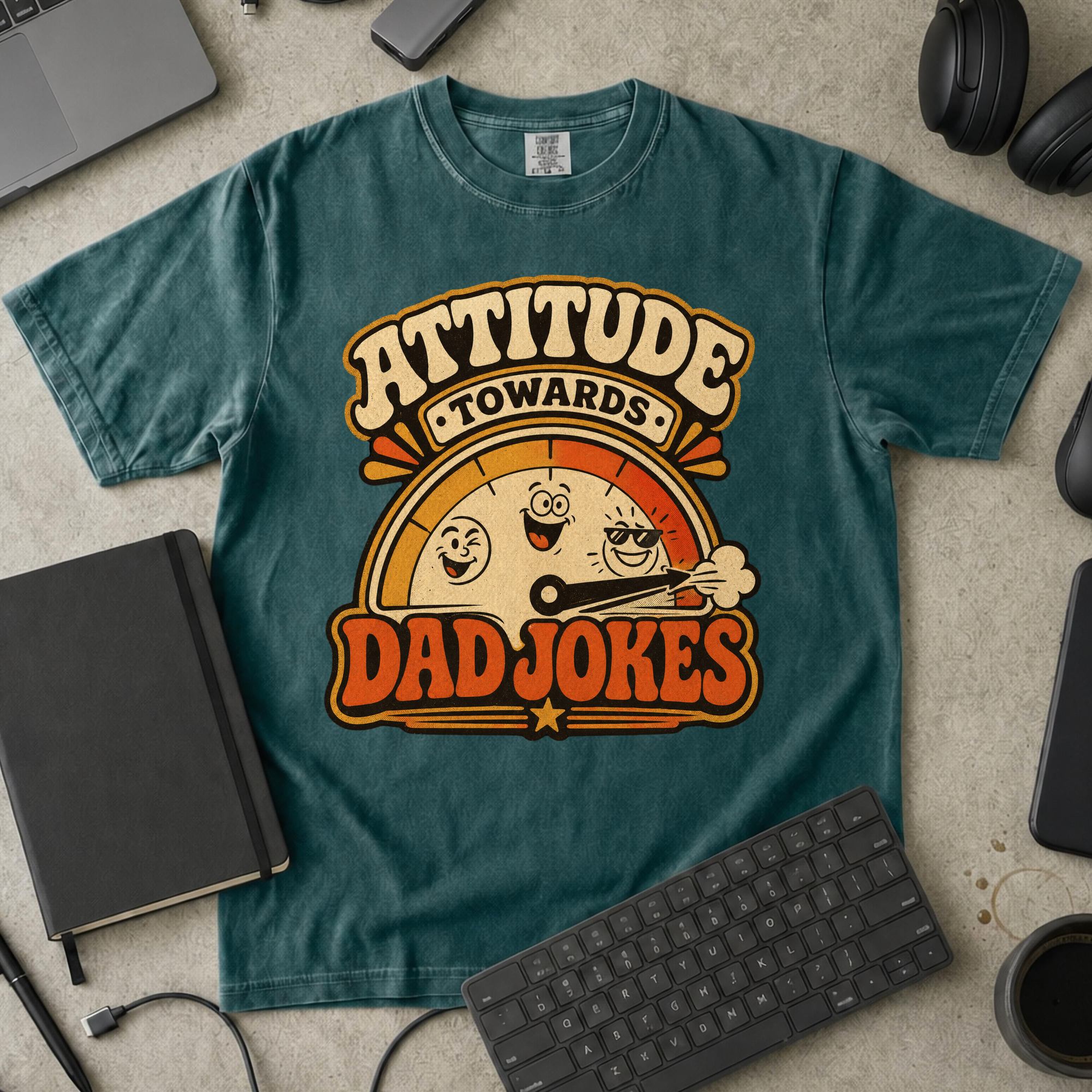 Nerd Collection Artwork T006 Premium Shirt - Blue Spruce mockup