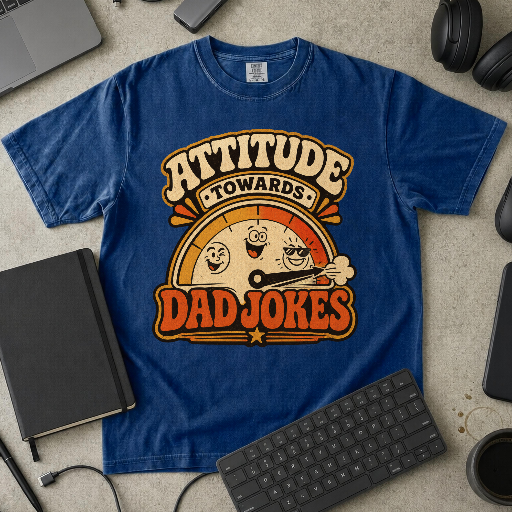 Nerd Collection Artwork T006 Premium Shirt - True Navy mockup