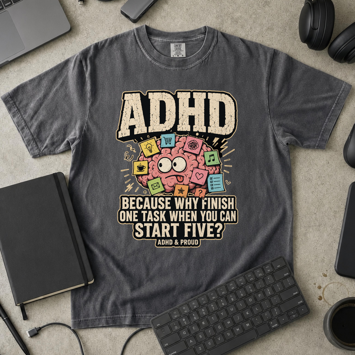 Nerd Collection Artwork T070 Premium Shirt - Pepper mockup