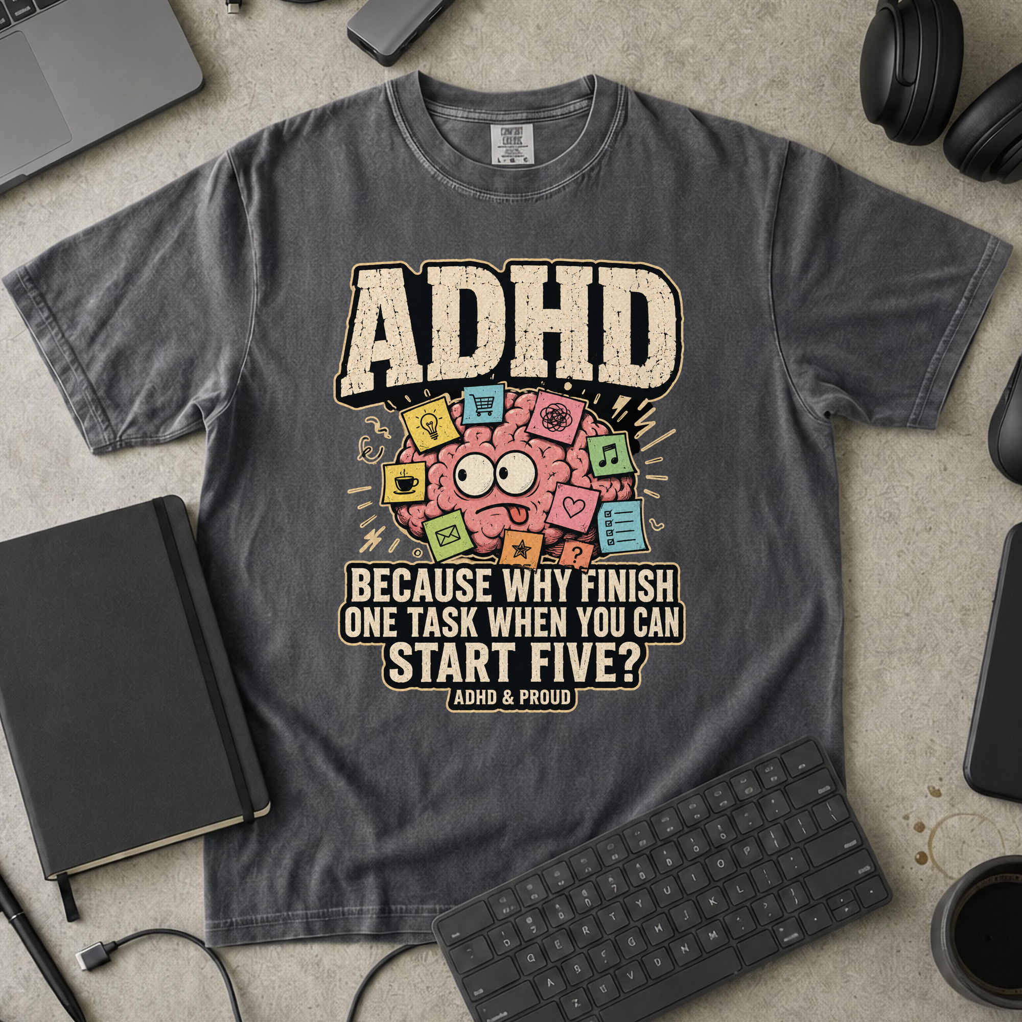 Nerd Collection Artwork T070 Premium Shirt - Pepper mockup