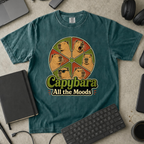 Capybara All the Moods Premium Shirt - Blue Spruce mockup
