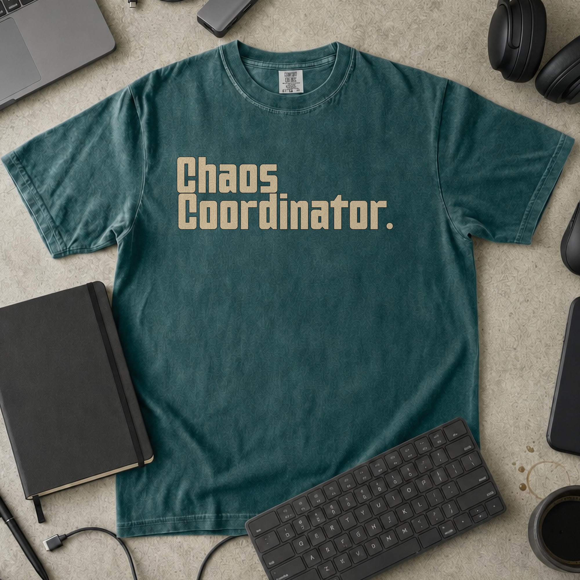 Nerd Collection Artwork T080 Premium Shirt - Blue Spruce mockup