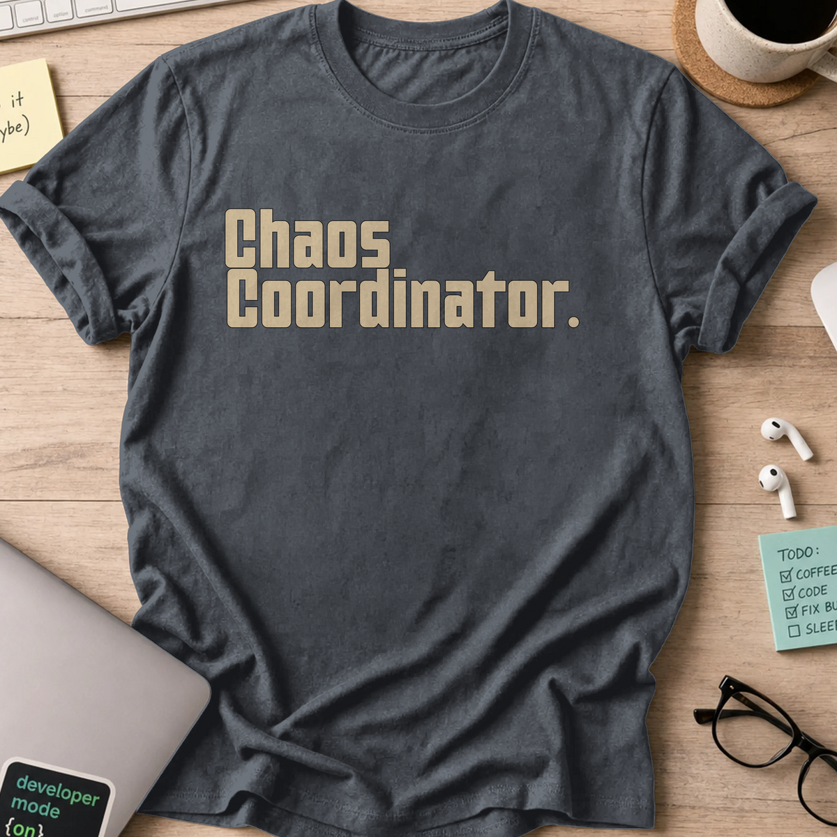 Nerd Collection Artwork T080 Shirt - Dark Heather mockup