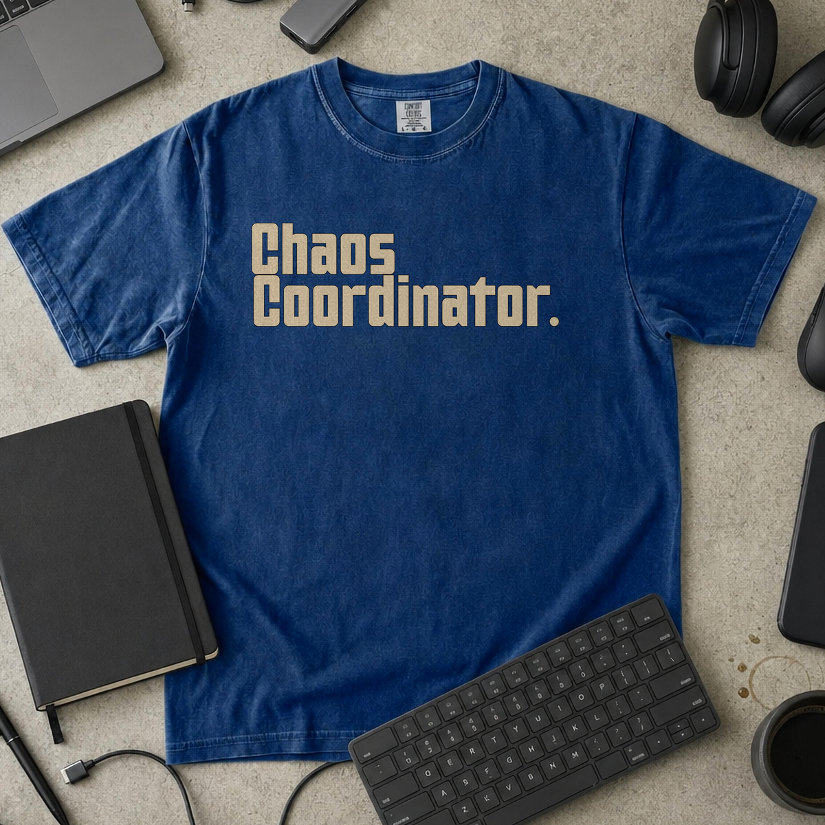 Nerd Collection Artwork T080 Premium Shirt - True Navy mockup
