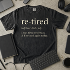 Re-Tired Premium Shirt - Black mockup
