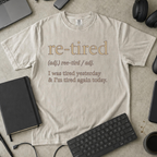 Re-Tired Premium Shirt - Ivory mockup