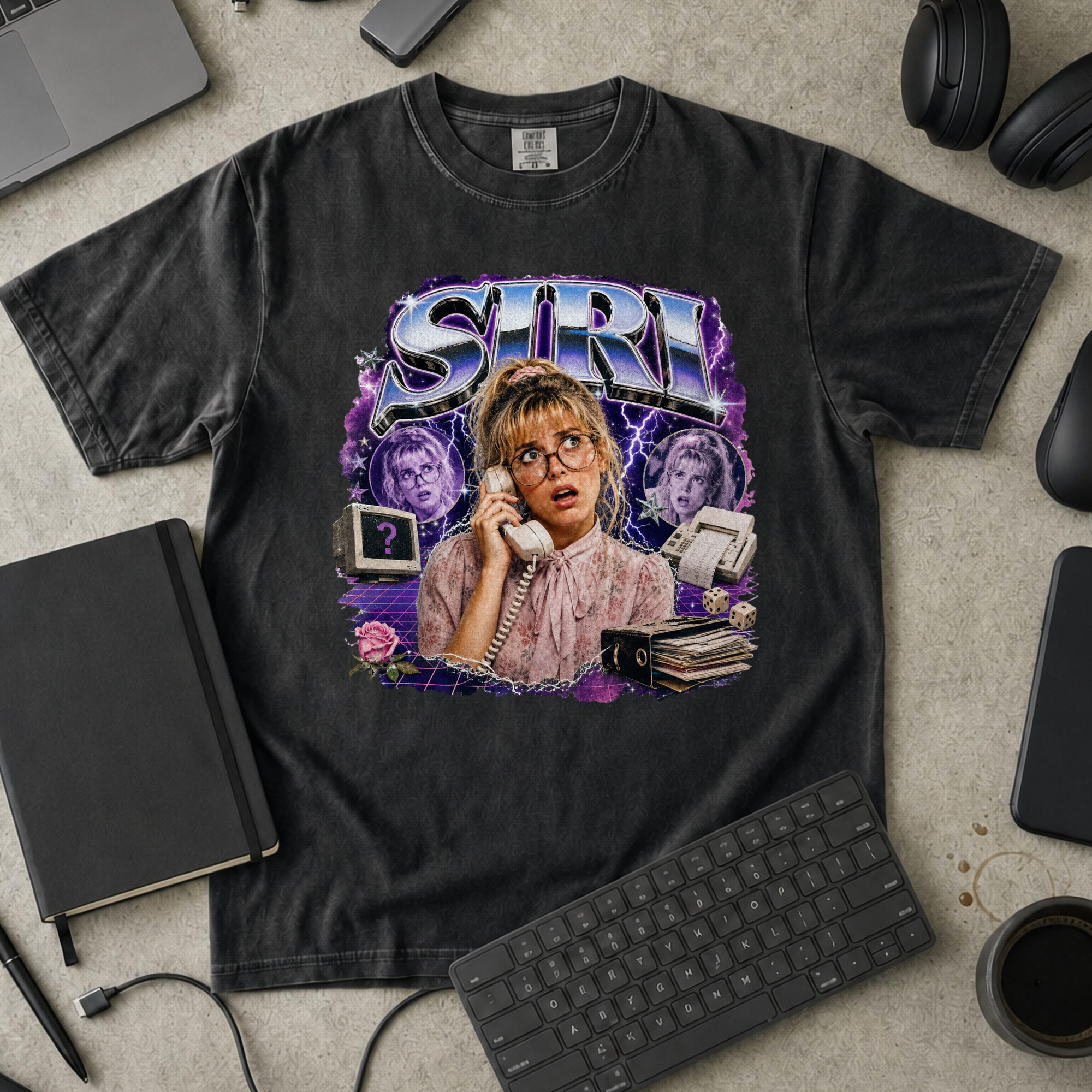 SIRI Premium Shirt - Black mockup