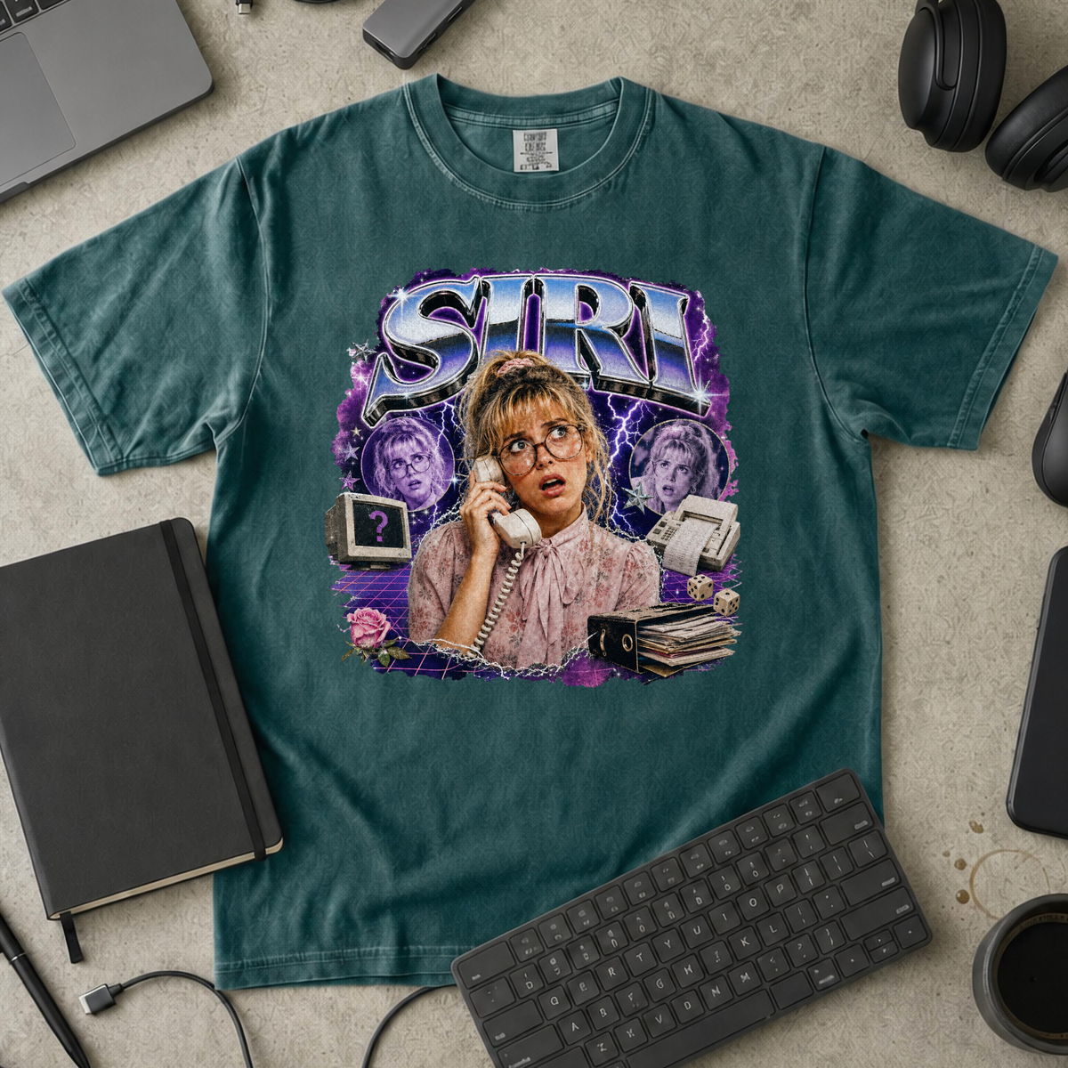 SIRI Premium Shirt - Blue Spruce mockup