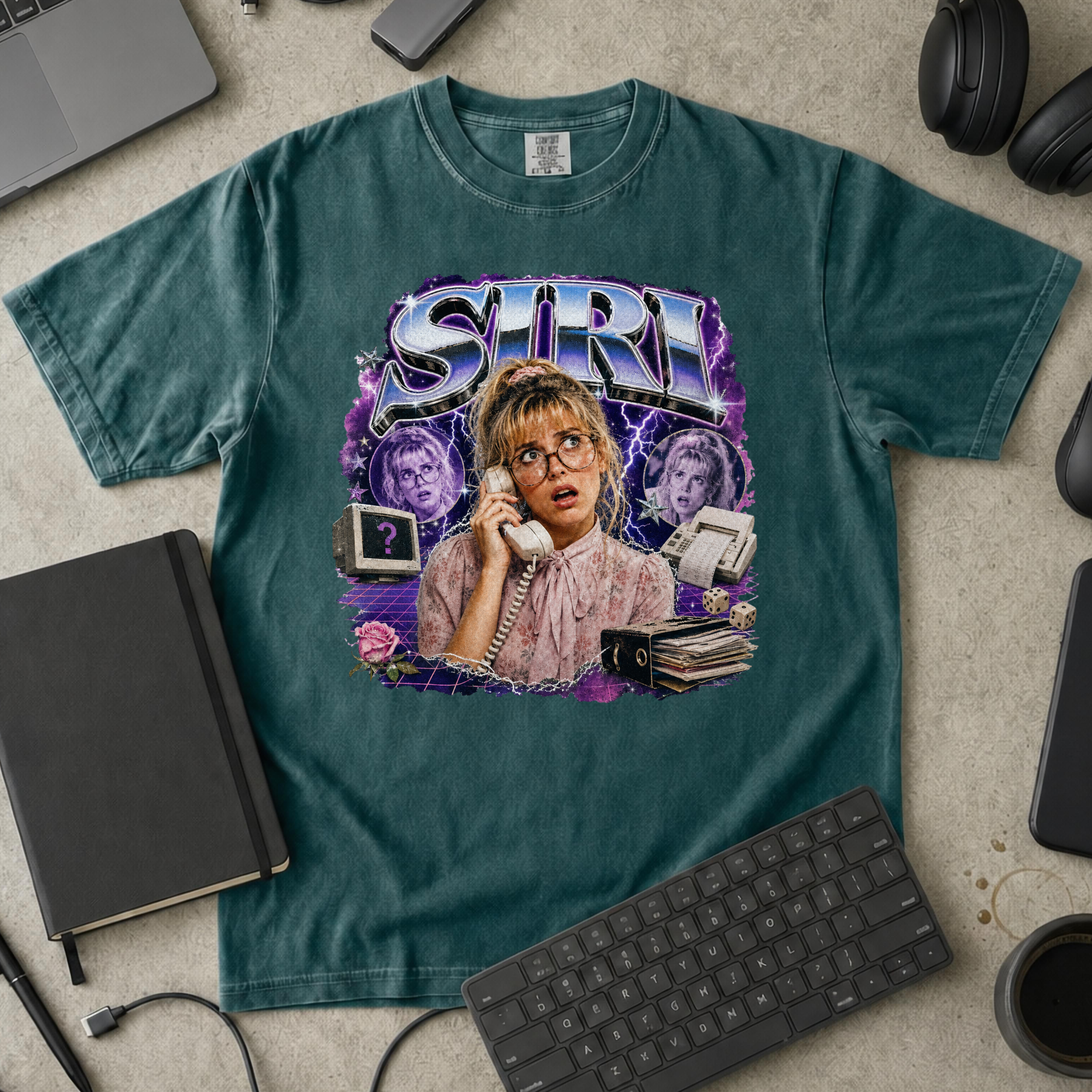 SIRI Premium Shirt - Blue Spruce mockup