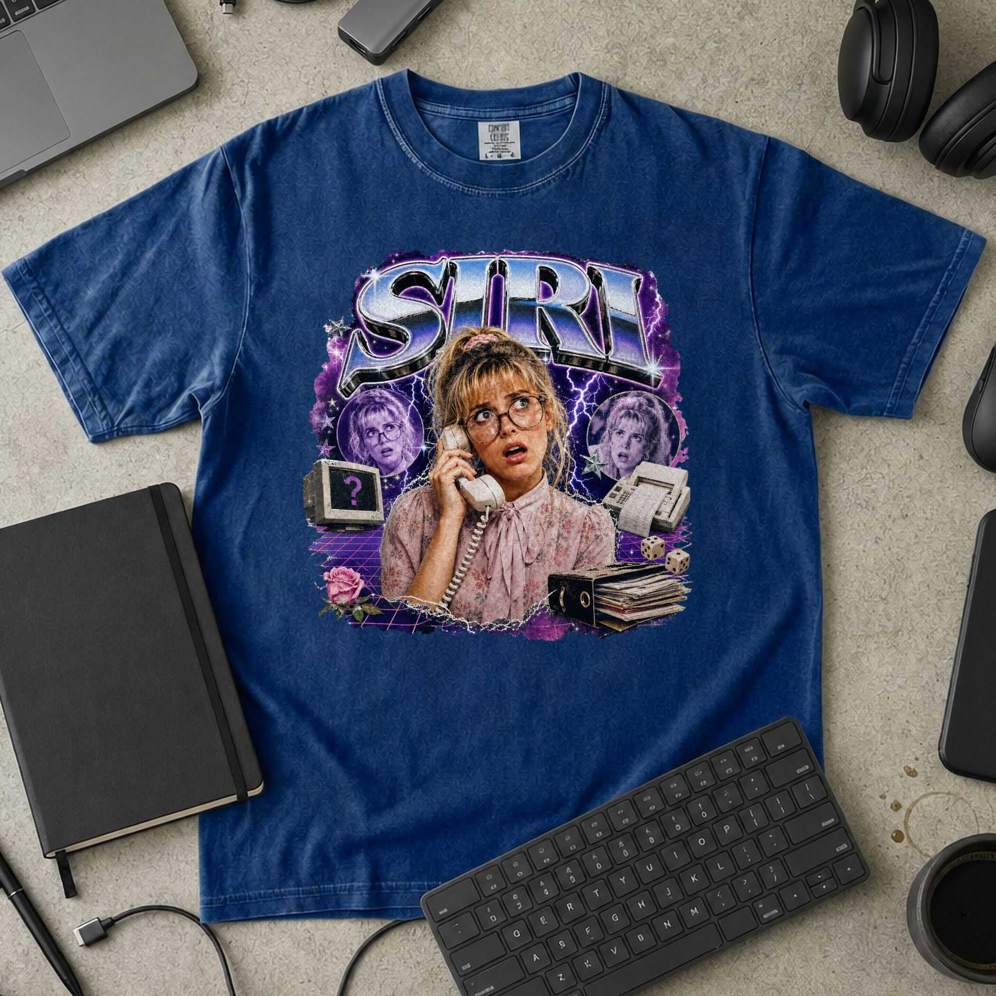 SIRI Premium Shirt - True Navy mockup