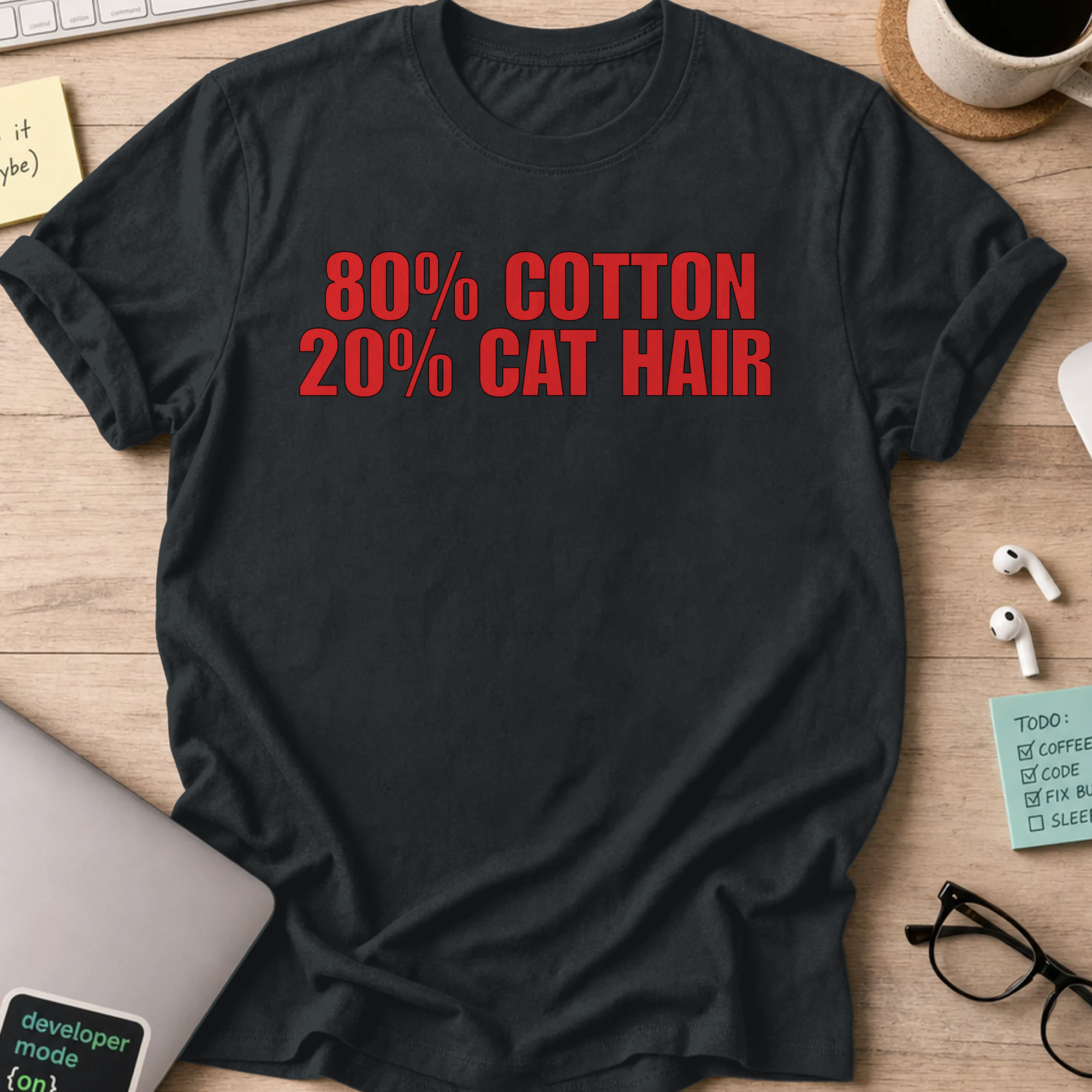 Nerd Collection Artwork T085 Shirt - Black mockup
