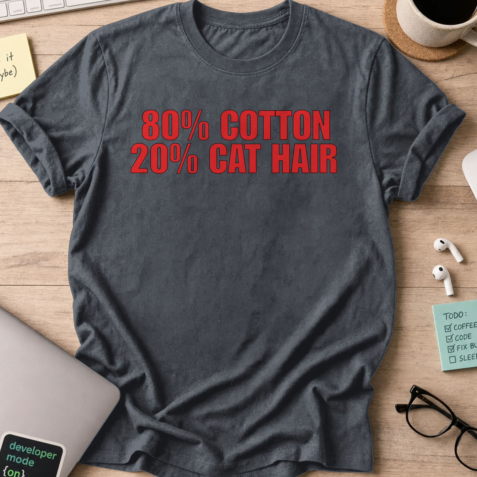 Nerd Collection Artwork T085 Shirt - Dark Heather mockup