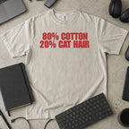 80% Cotton, 20% Cat Hair Premium Shirt - Ivory mockup
