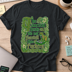 Ancient Texts Nerd Shirt - Black mockup