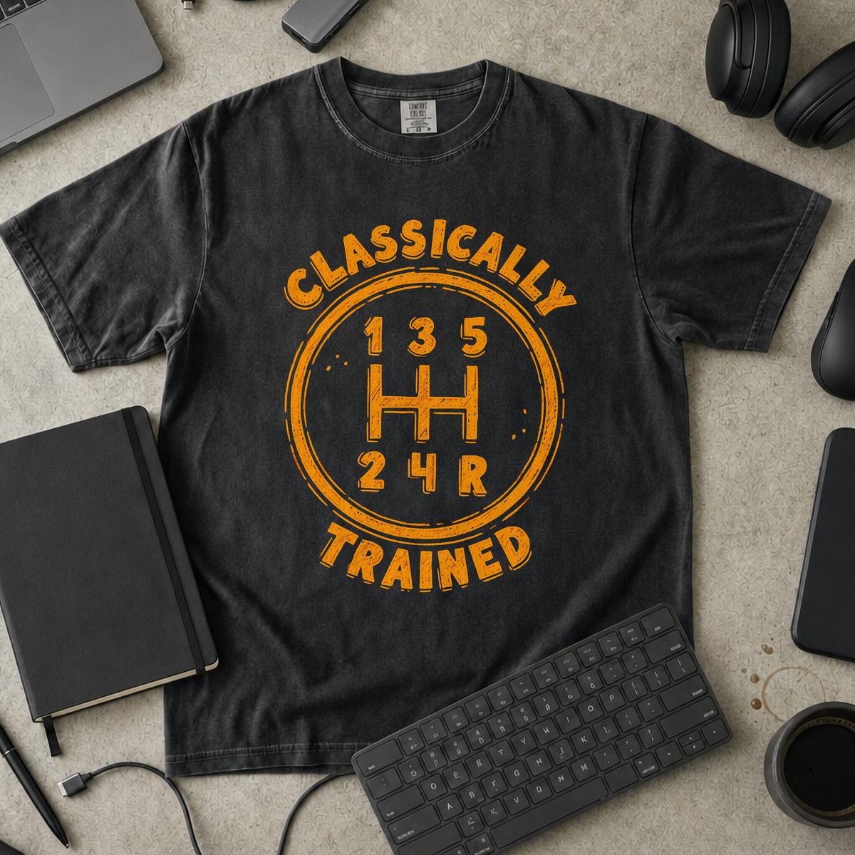 Nerd Collection Artwork T087 Premium Shirt - Black mockup