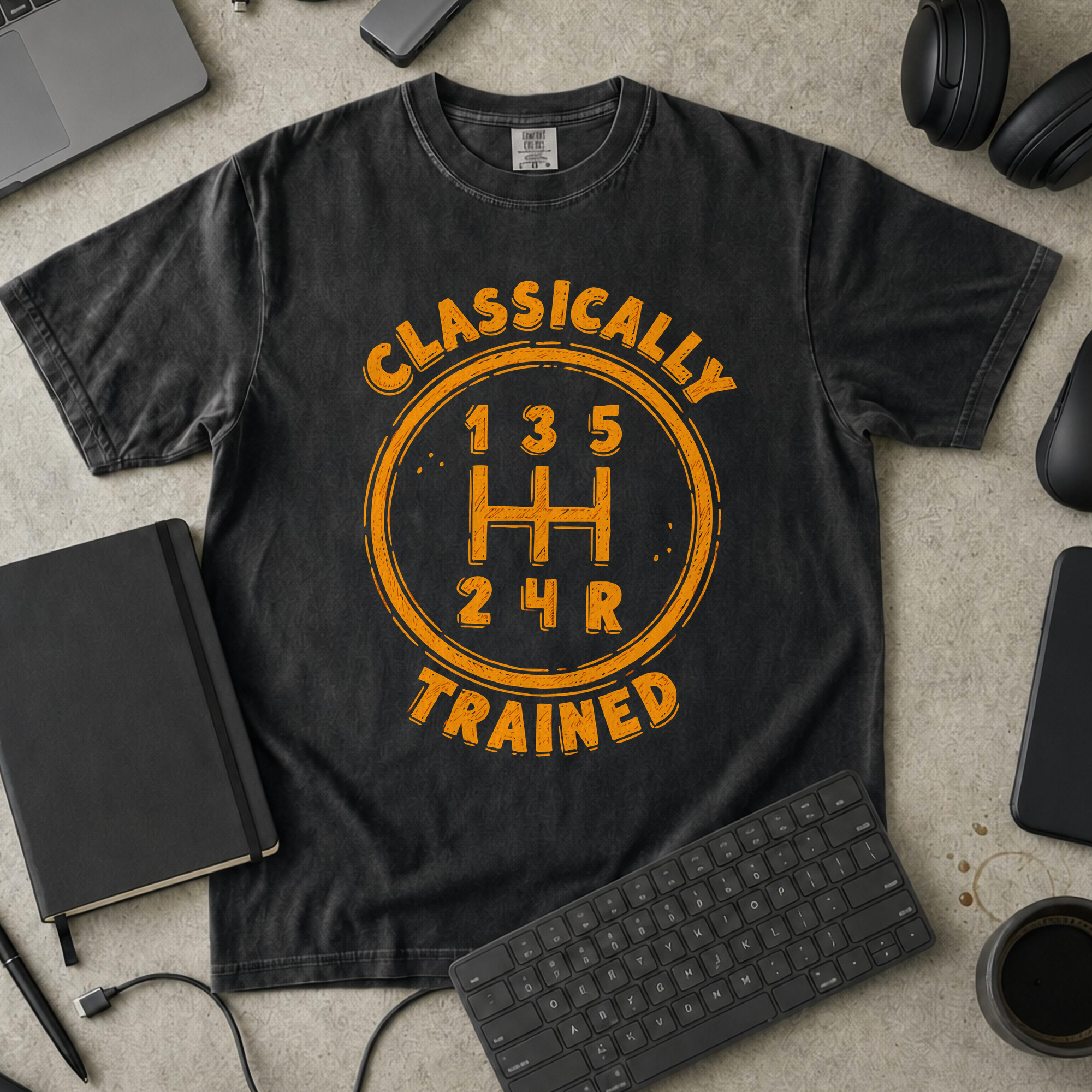 Nerd Collection Artwork T087 Premium Shirt - Black mockup