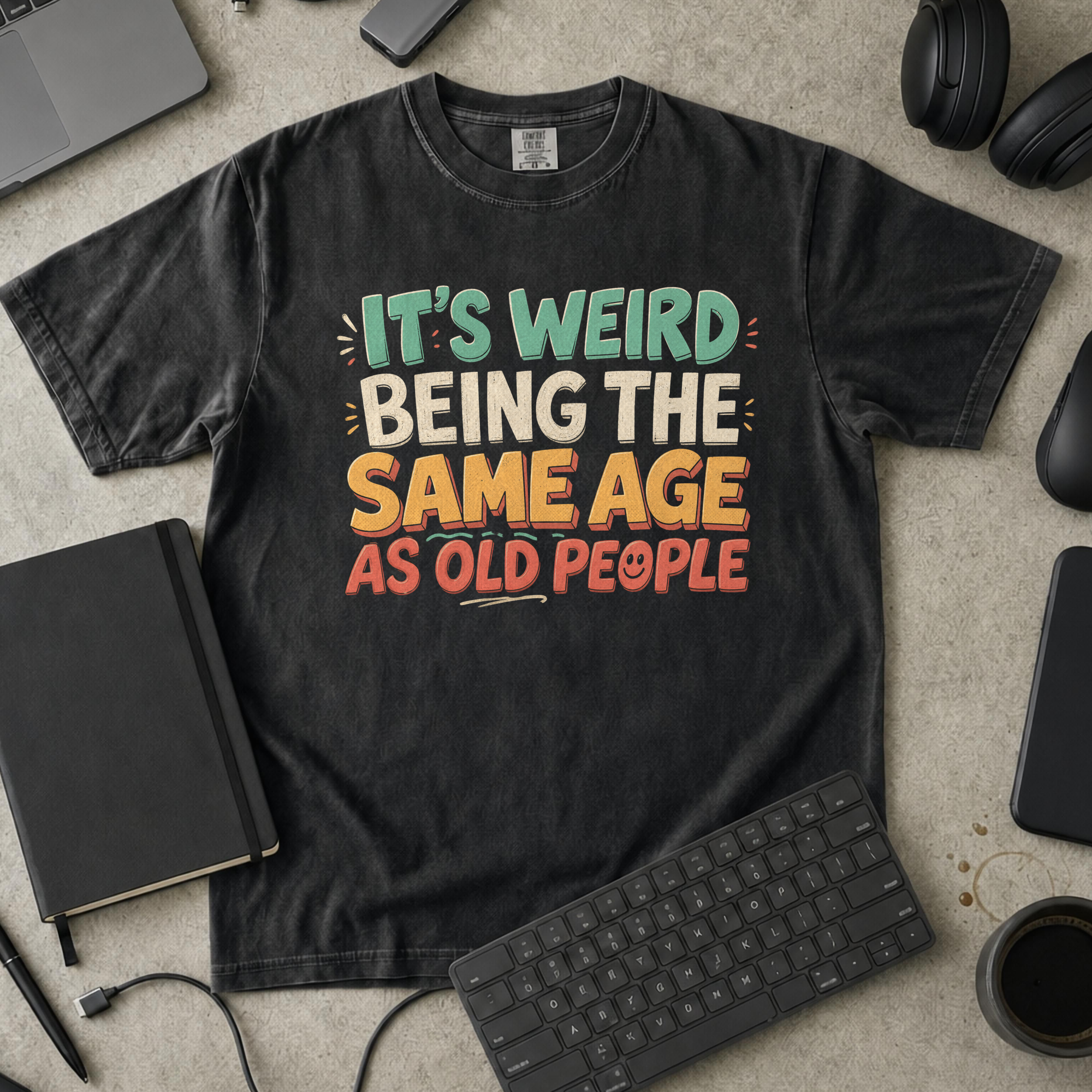 Nerd Collection Artwork T088 Premium Shirt - Black mockup