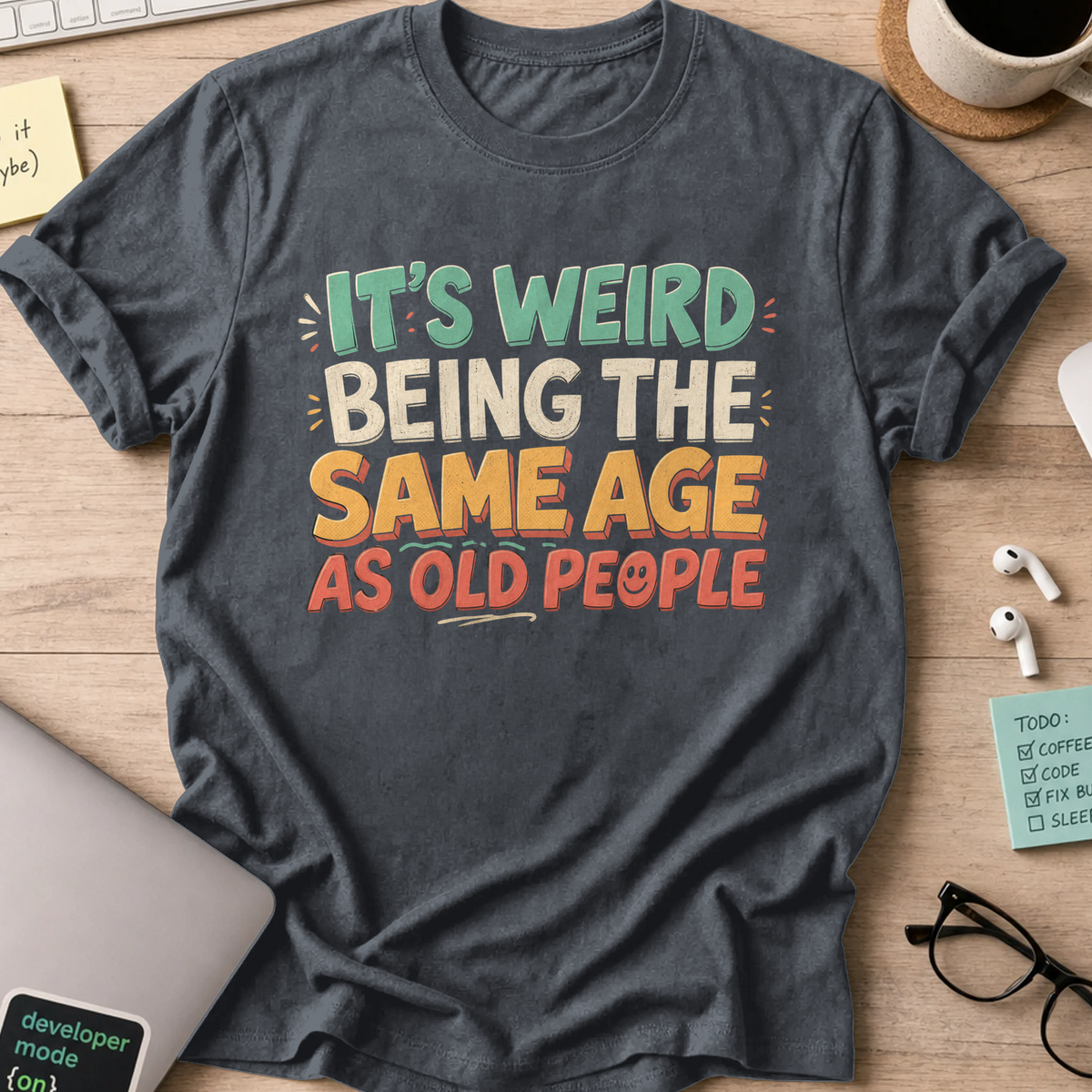 Nerd Collection Artwork T088 Shirt - Dark Heather mockup