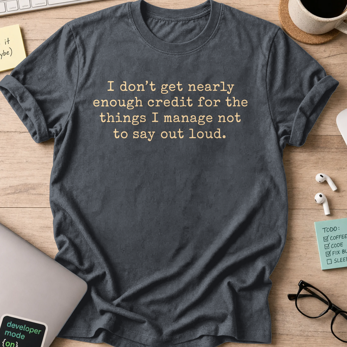 Nerd Collection Artwork T089 Shirt - Dark Heather mockup