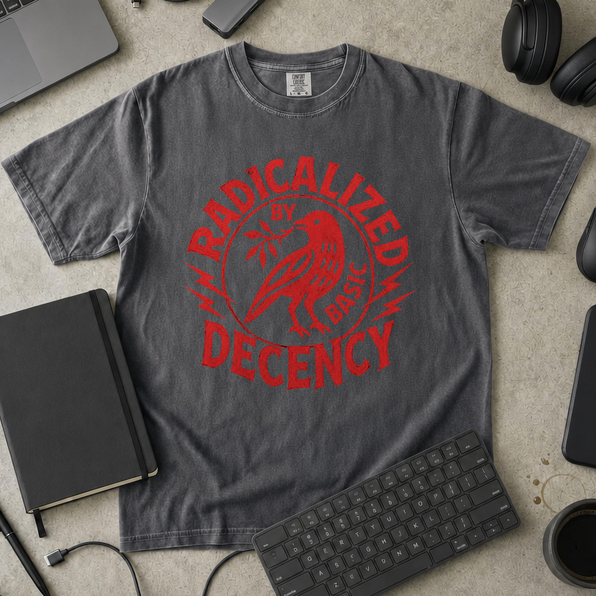 Radically Decent Premium Shirt - Pepper mockup