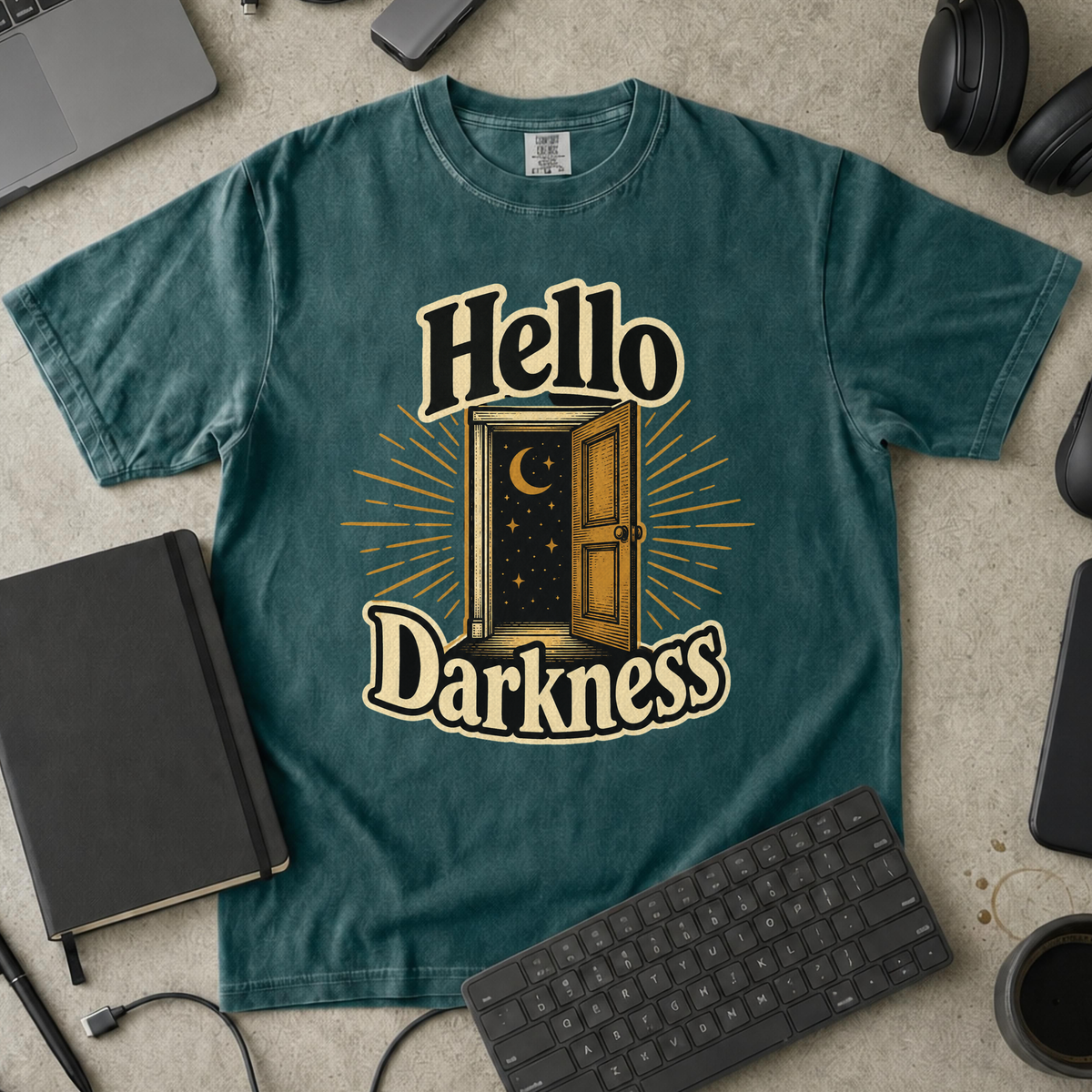 Nerd Collection Artwork T091 Premium Shirt - Blue Spruce mockup