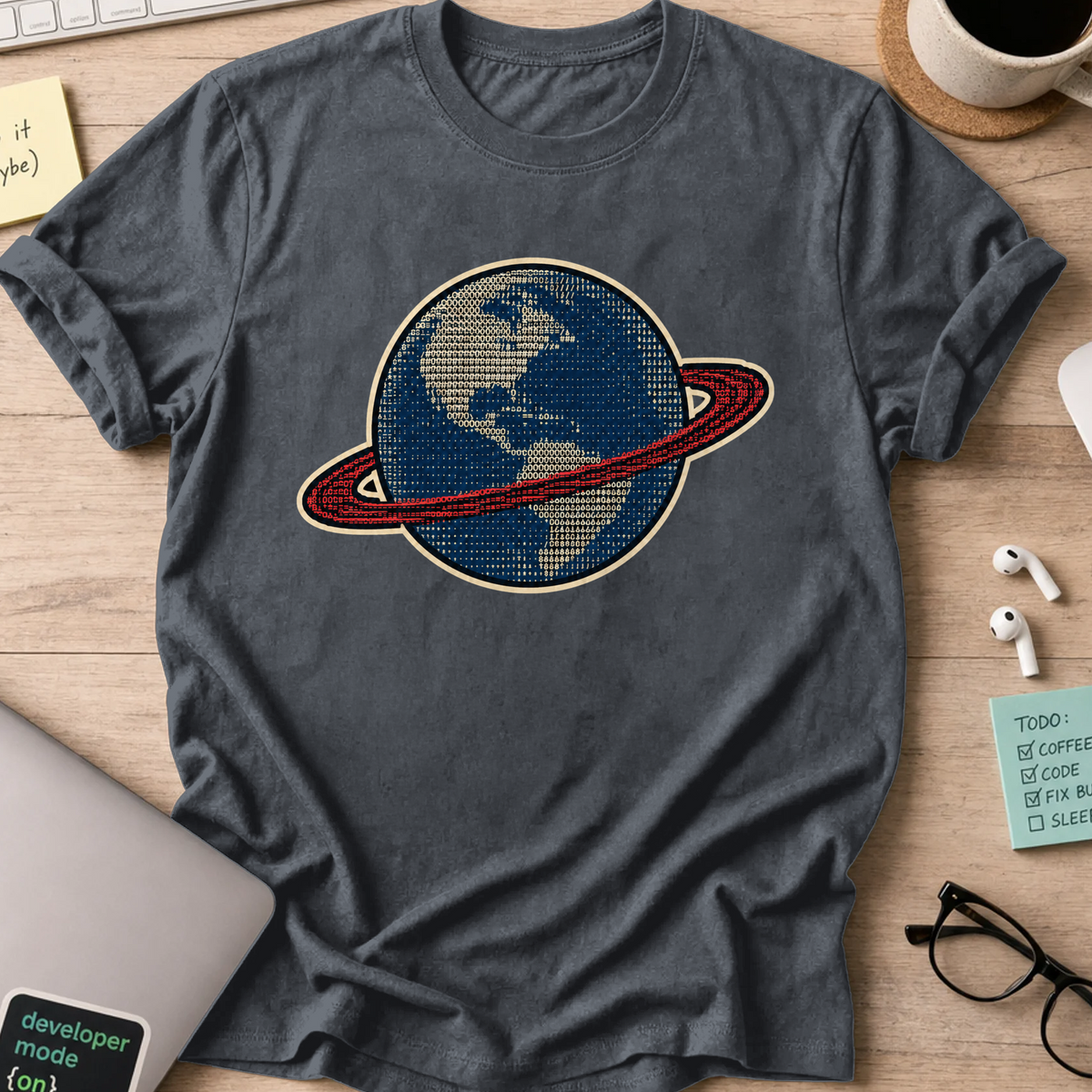 Nerd Collection Artwork T092 Shirt - Dark Heather mockup