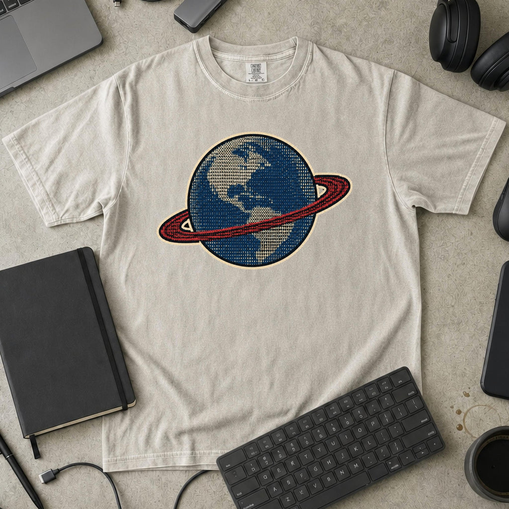 Earth Data Premium Shirt - Ivory mockup